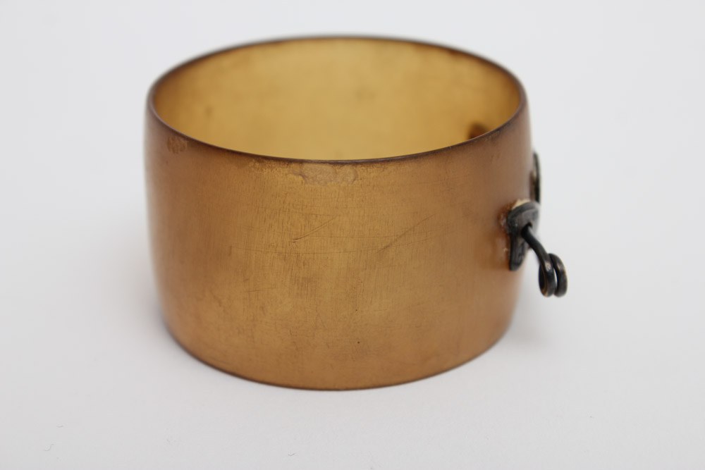 William Dunningham & Co. Scottish Horn and Sterling Napkin Ring