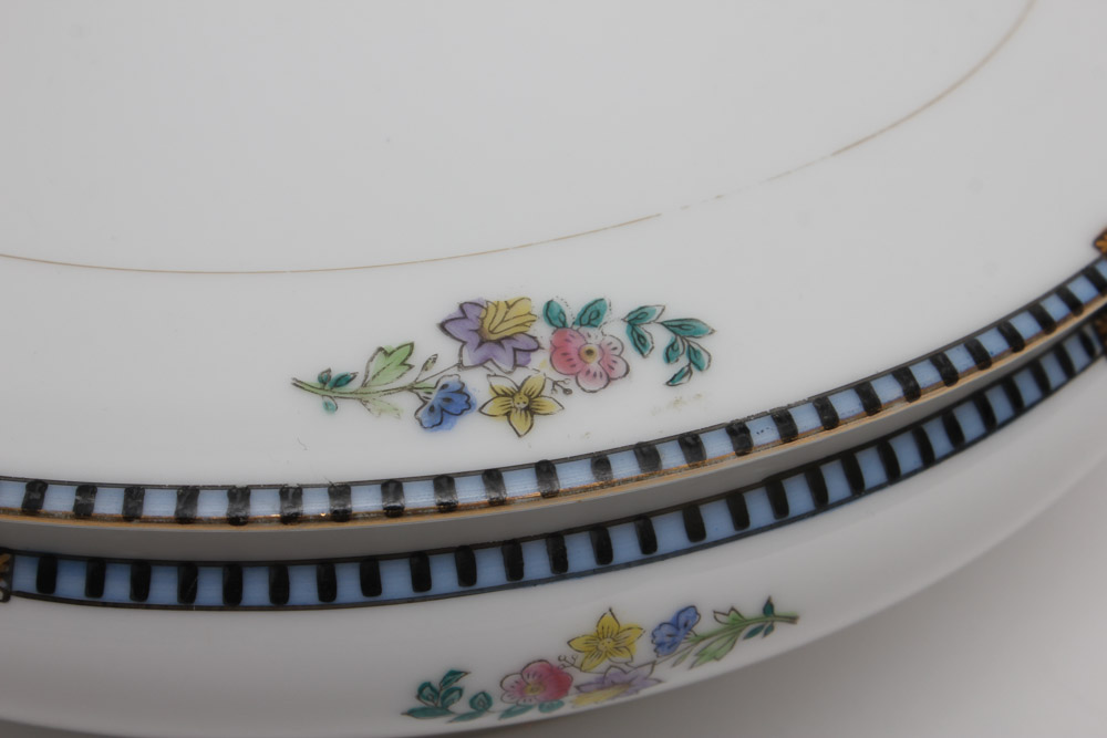 Noritake and Gosser Covered Vegetable Dishes and Lemon Servers