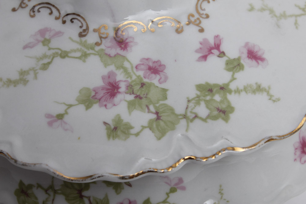 Noritake and Gosser Covered Vegetable Dishes and Lemon Servers