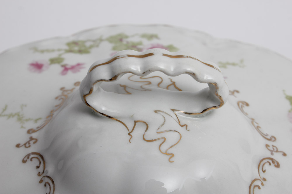 Noritake and Gosser Covered Vegetable Dishes and Lemon Servers