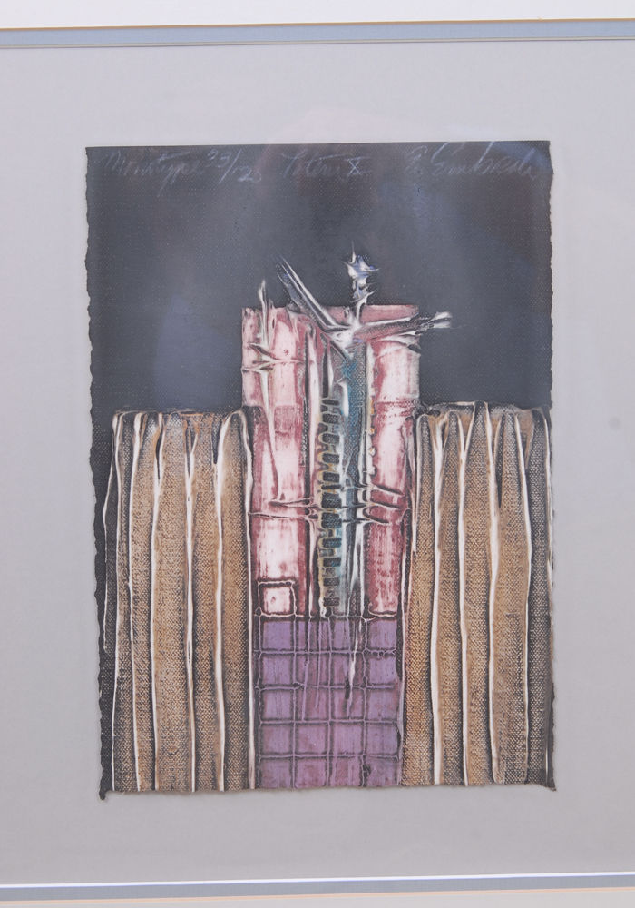 Enrico Embroli Limited Edition Monotypes From "Totem" and "Zen" Series