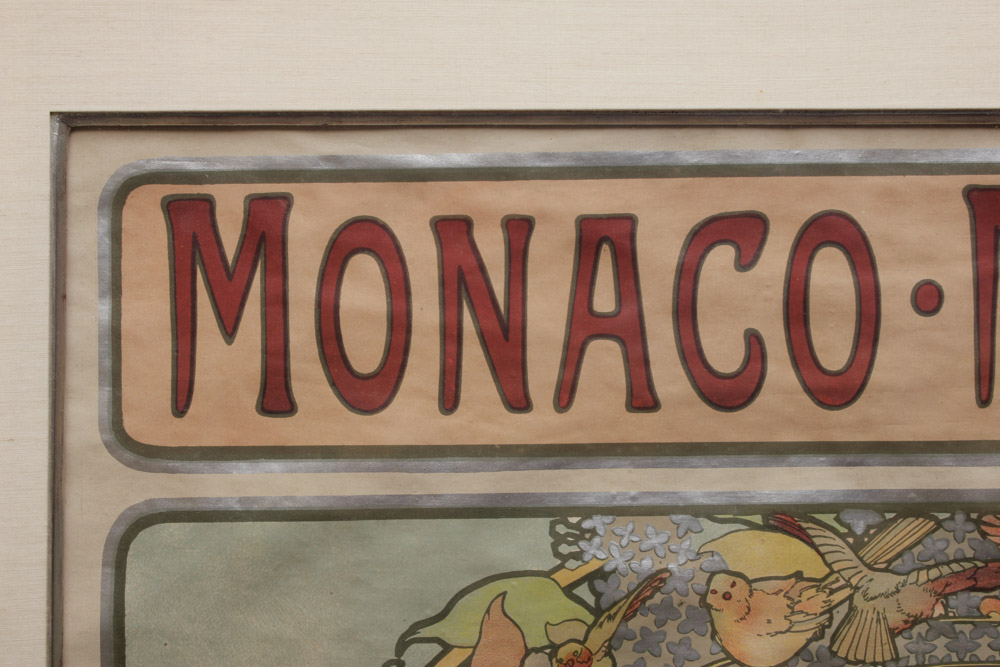 Alphonse Mucha Lithograph Poster "Monaco - Monte Carlo"