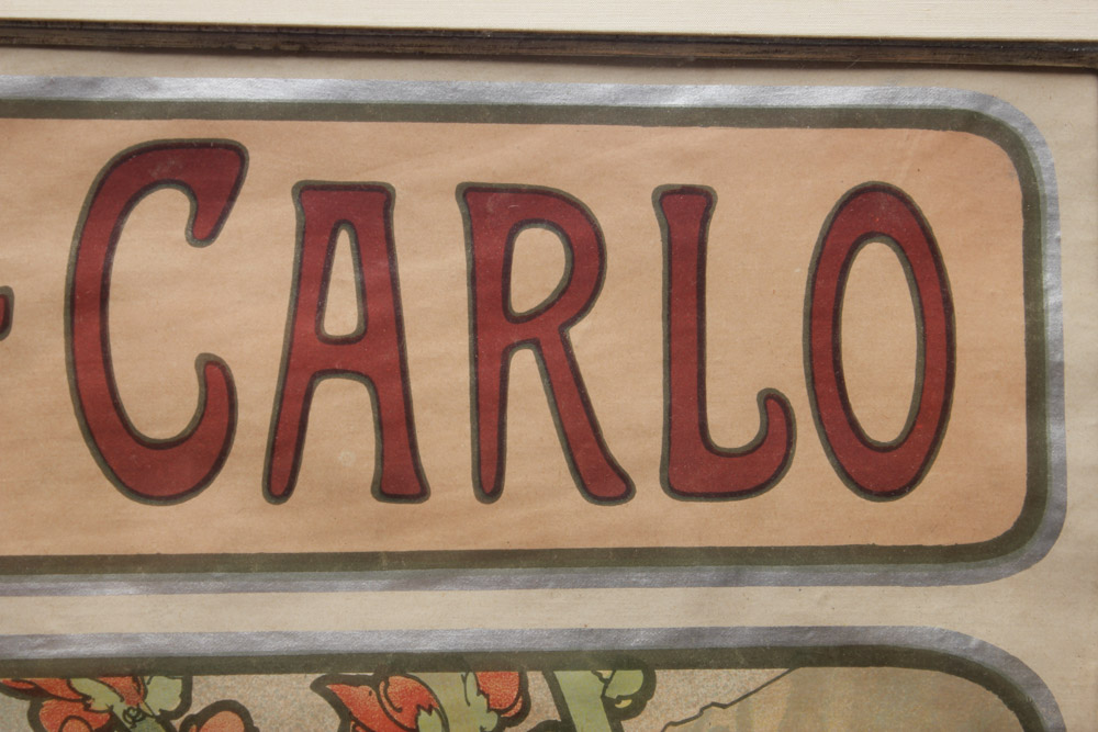 Alphonse Mucha Lithograph Poster "Monaco - Monte Carlo"