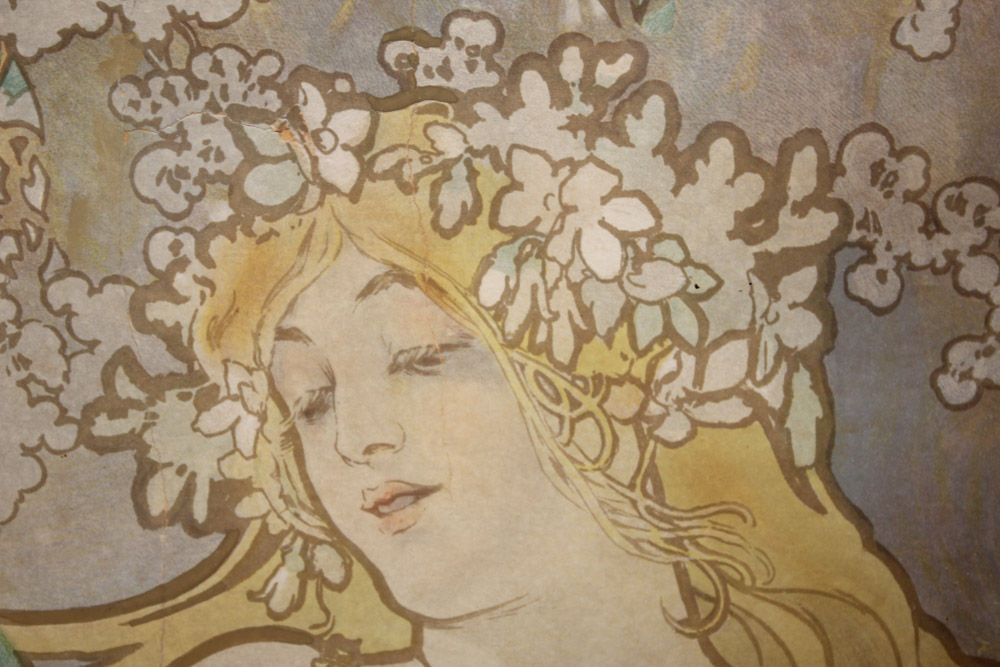 Alphonse Mucha Lithograph Poster "The Seasons"
