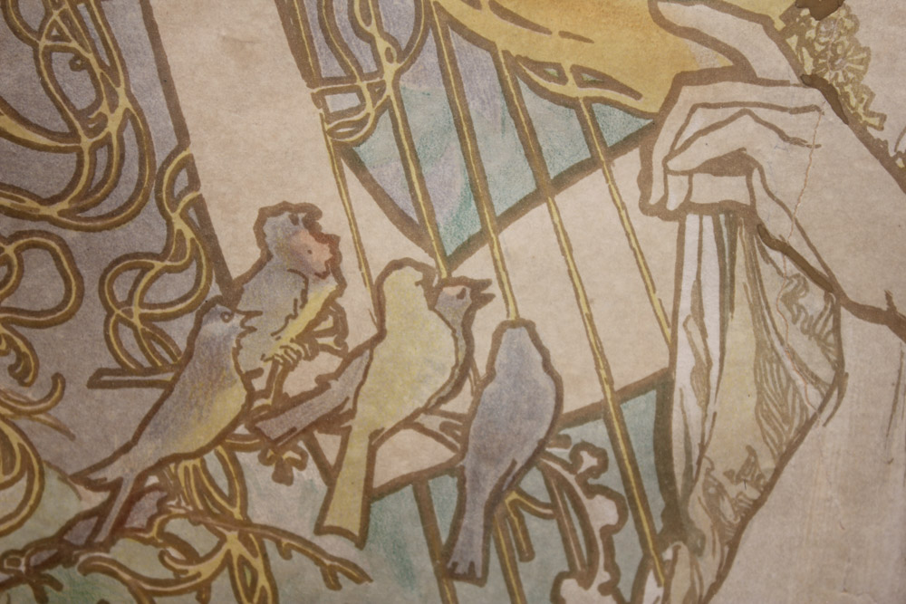 Alphonse Mucha Lithograph Poster "The Seasons"