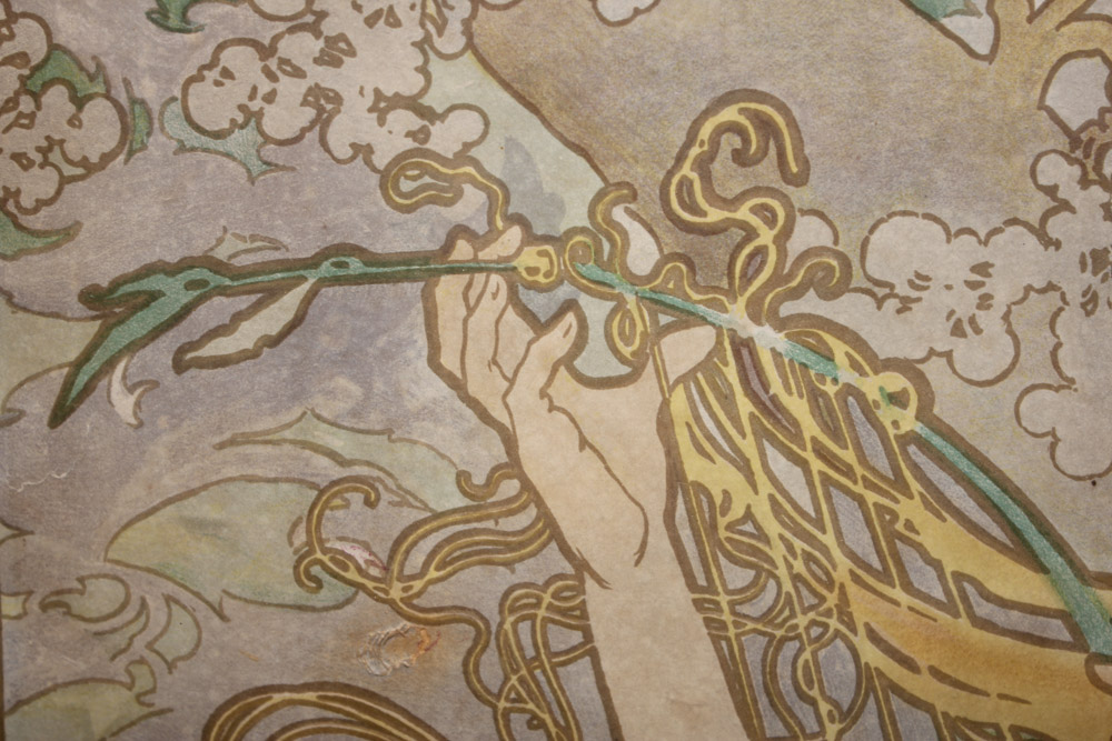 Alphonse Mucha Lithograph Poster "The Seasons"