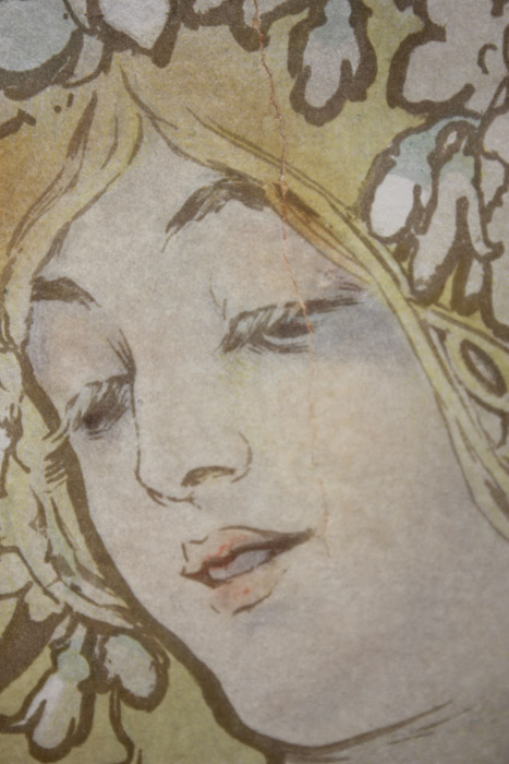 Alphonse Mucha Lithograph Poster "The Seasons"