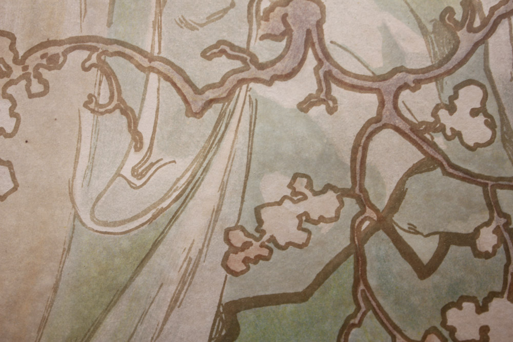 Alphonse Mucha Lithograph Poster "The Seasons"