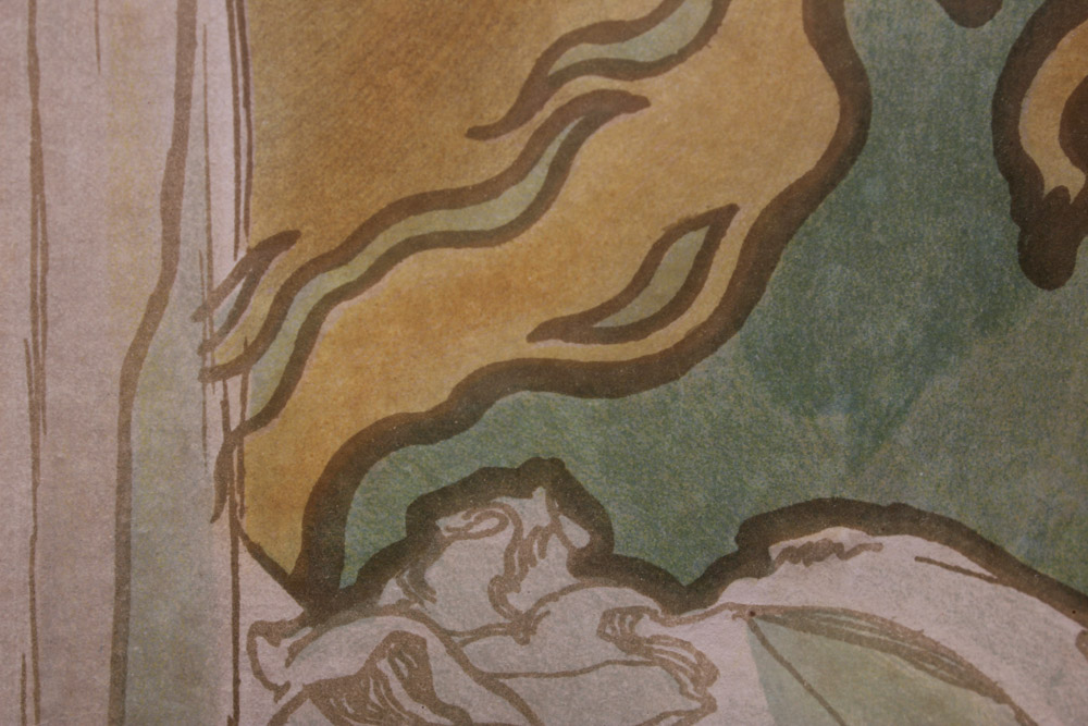 Alphonse Mucha Lithograph Poster "The Seasons"