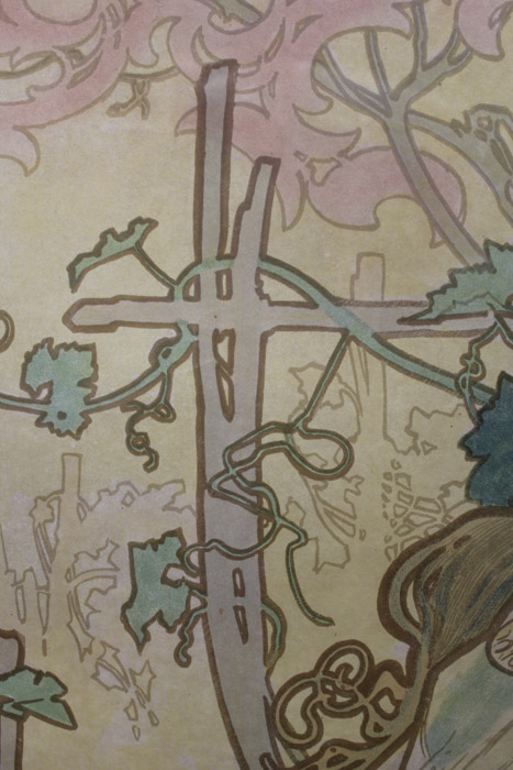 Alphonse Mucha Lithograph Poster "The Seasons"