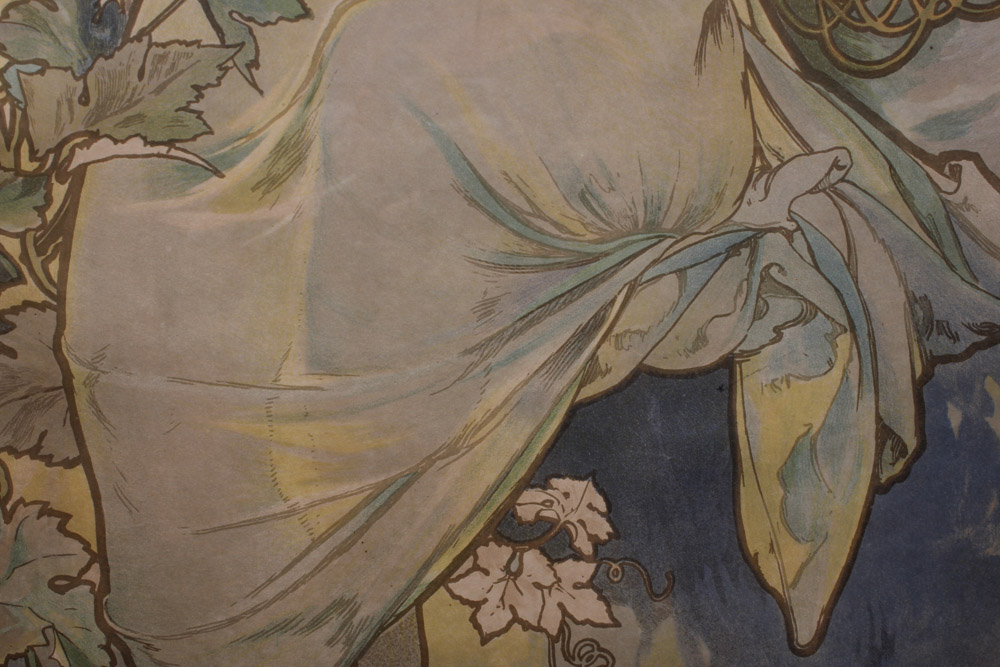 Alphonse Mucha Lithograph Poster "The Seasons"