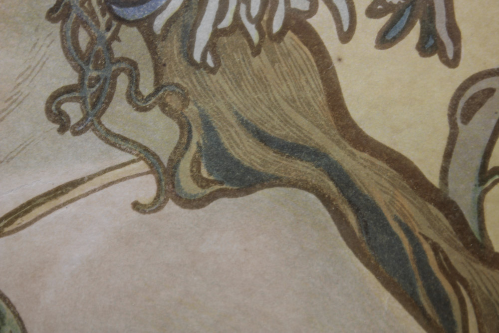 Alphonse Mucha Lithograph Poster "The Seasons"