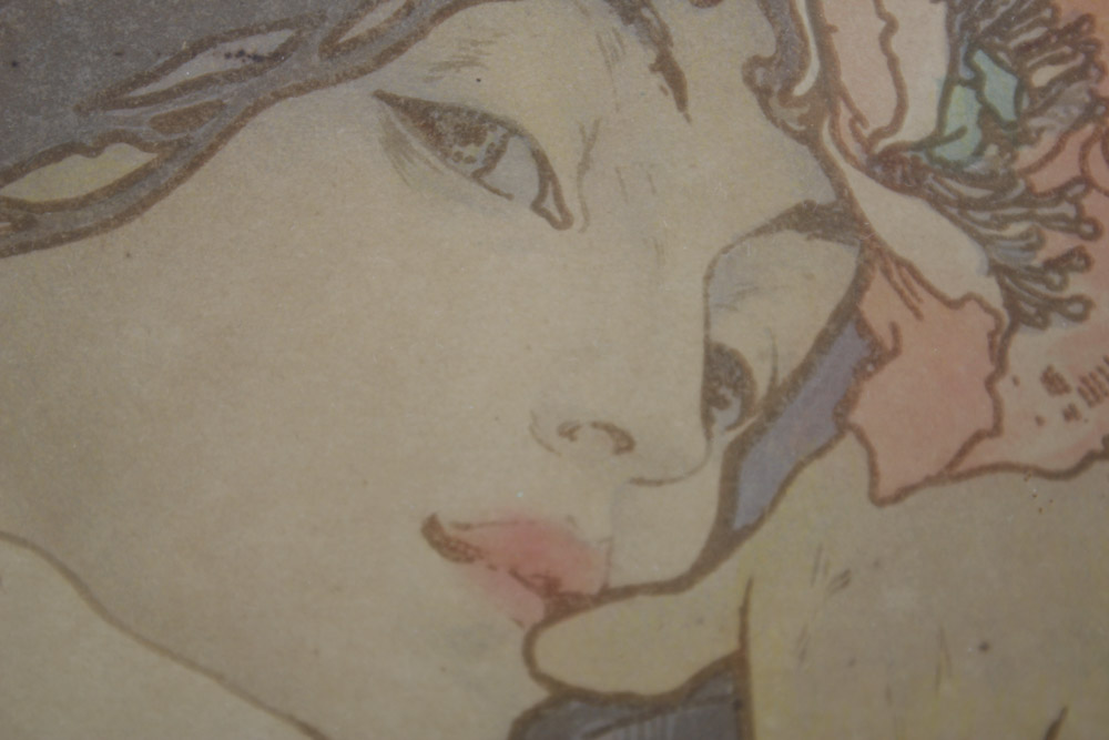 Alphonse Mucha Lithograph Poster "The Seasons"