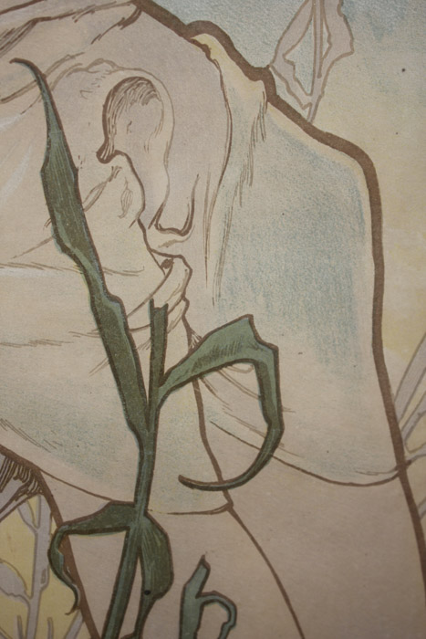 Alphonse Mucha Lithograph Poster "The Seasons"