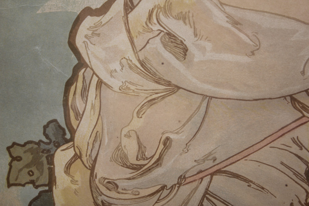 Alphonse Mucha Lithograph Poster "The Seasons"