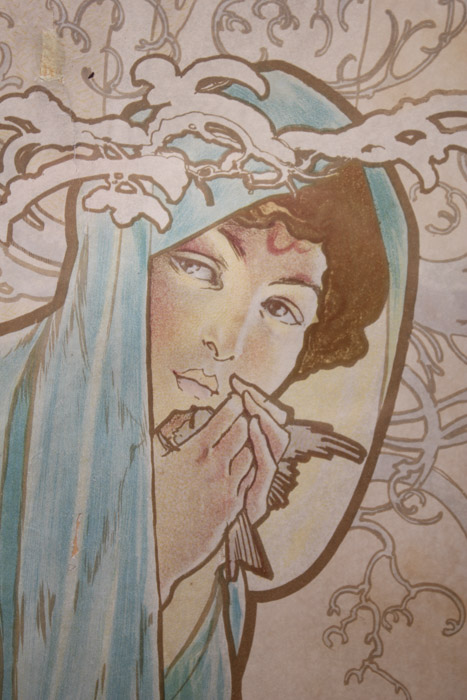 Alphonse Mucha Lithograph Poster "The Seasons"
