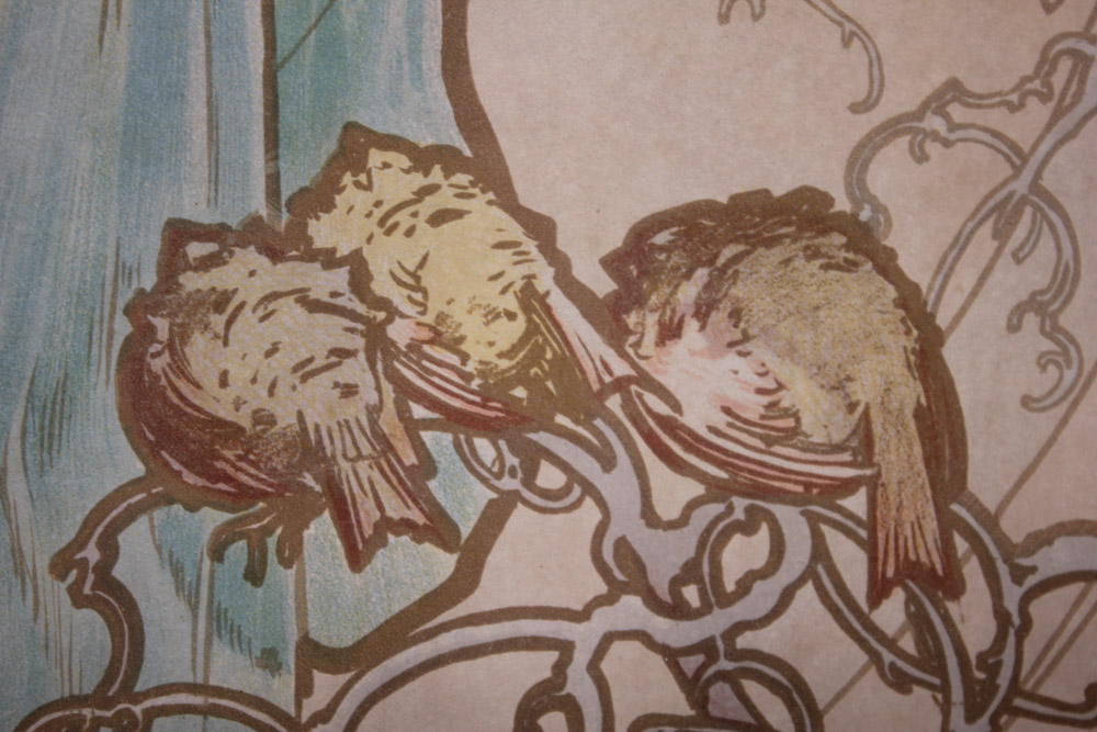 Alphonse Mucha Lithograph Poster "The Seasons"