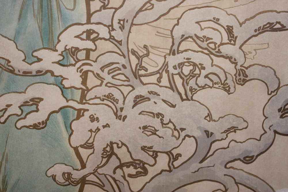 Alphonse Mucha Lithograph Poster "The Seasons"