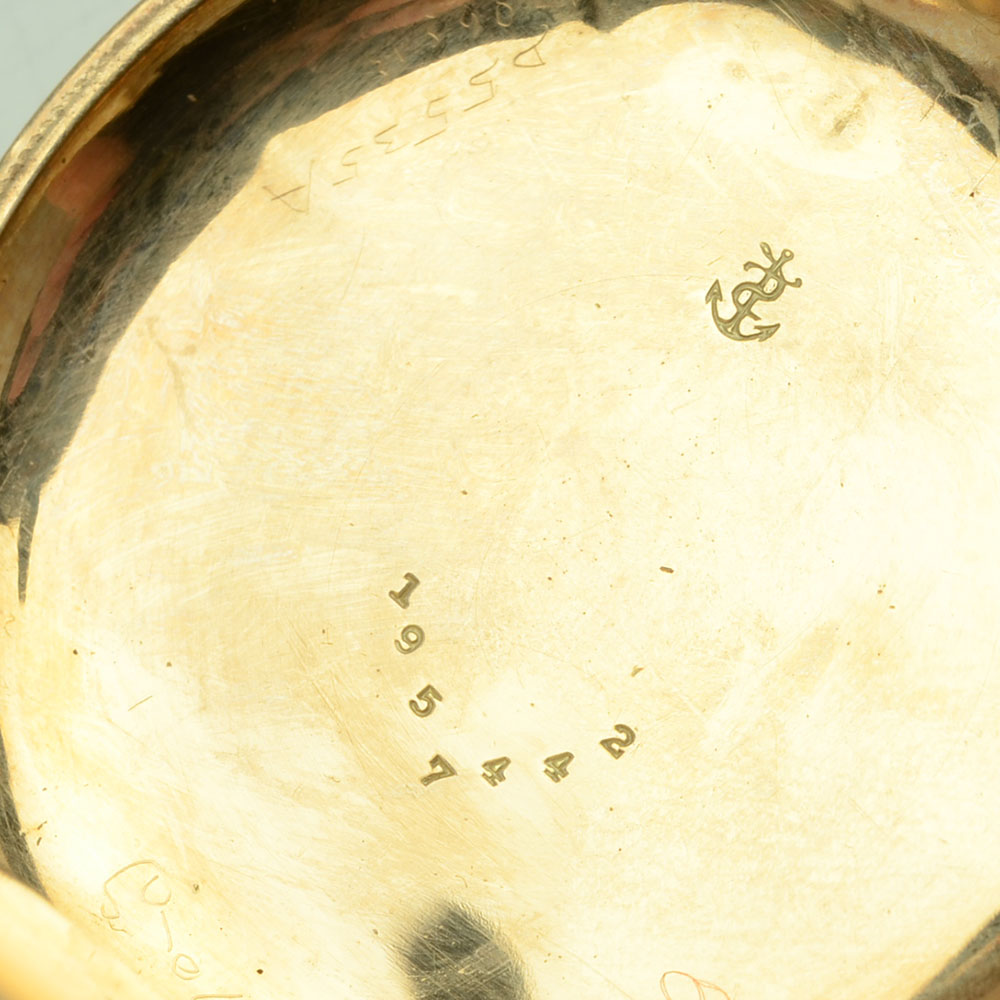 Antique Hampden Ornate Full-Hunter Gold-Filled Pocket Watch