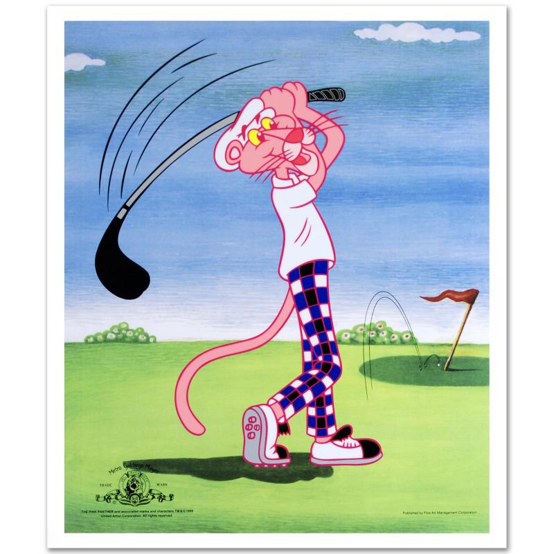 "Pink Panther Golfing" Limited Edition Sericel by MGM