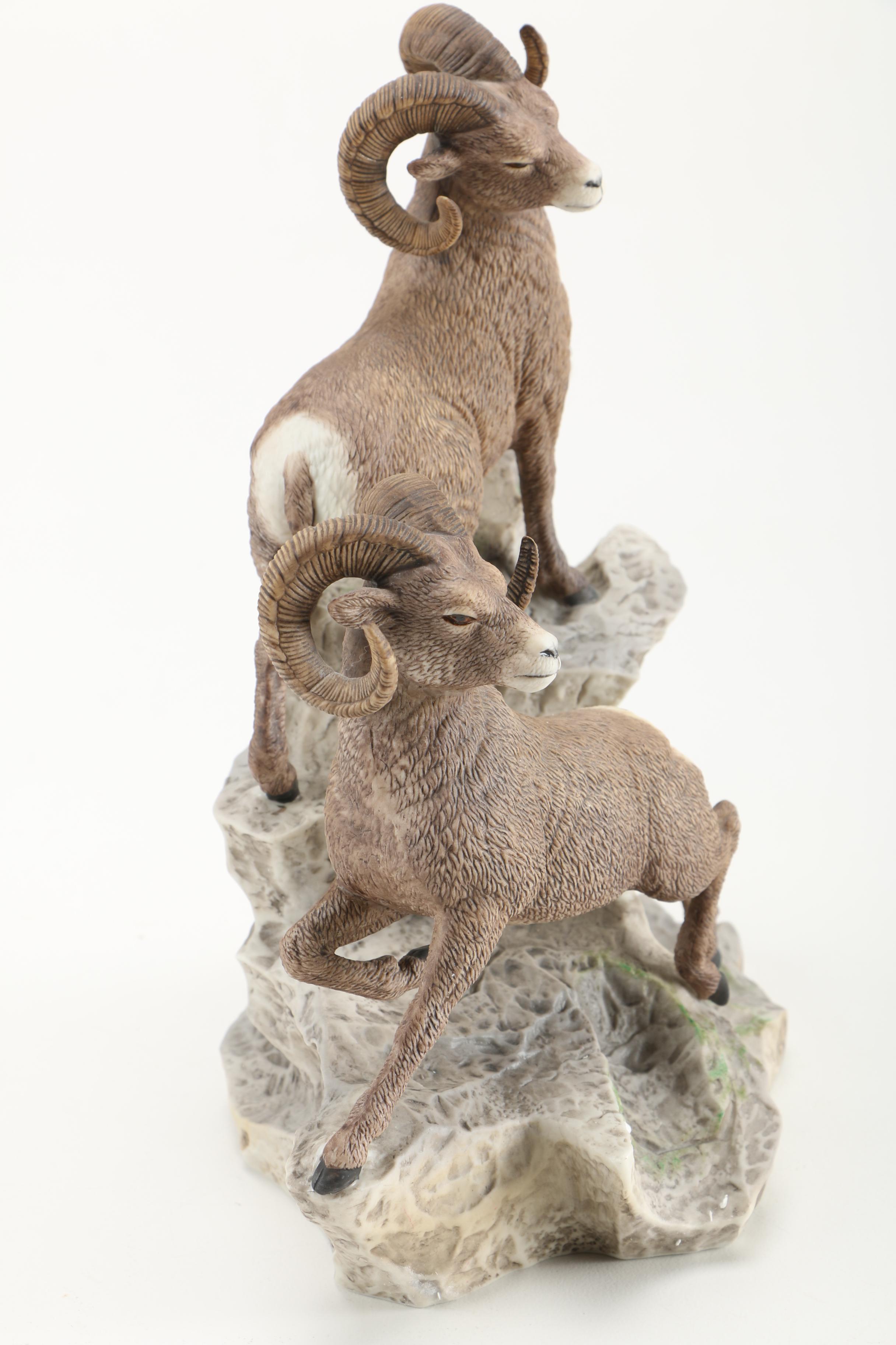 Lenox "Wildlife of the Seven Continents" Bighorn Sheep Porcelain Figurine