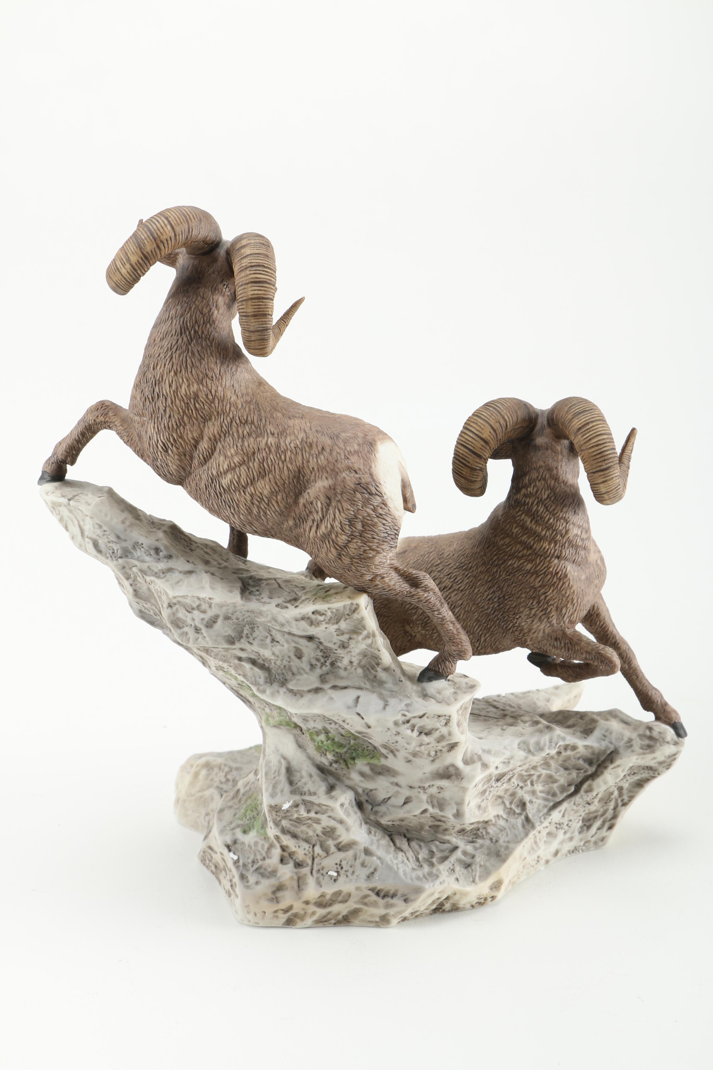 Lenox "Wildlife of the Seven Continents" Bighorn Sheep Porcelain Figurine