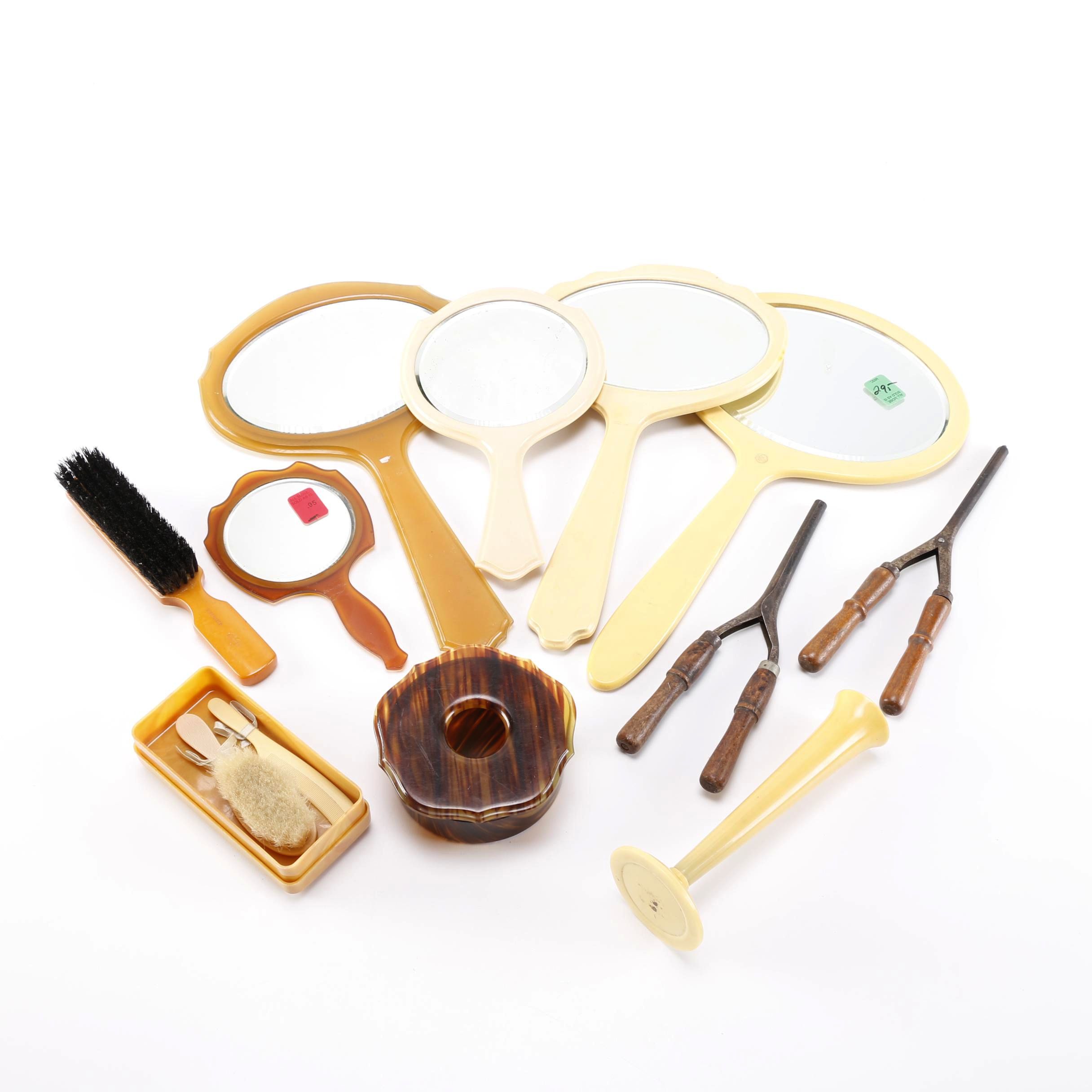 Eleven Piece Vanity Assortment Including Bakelite