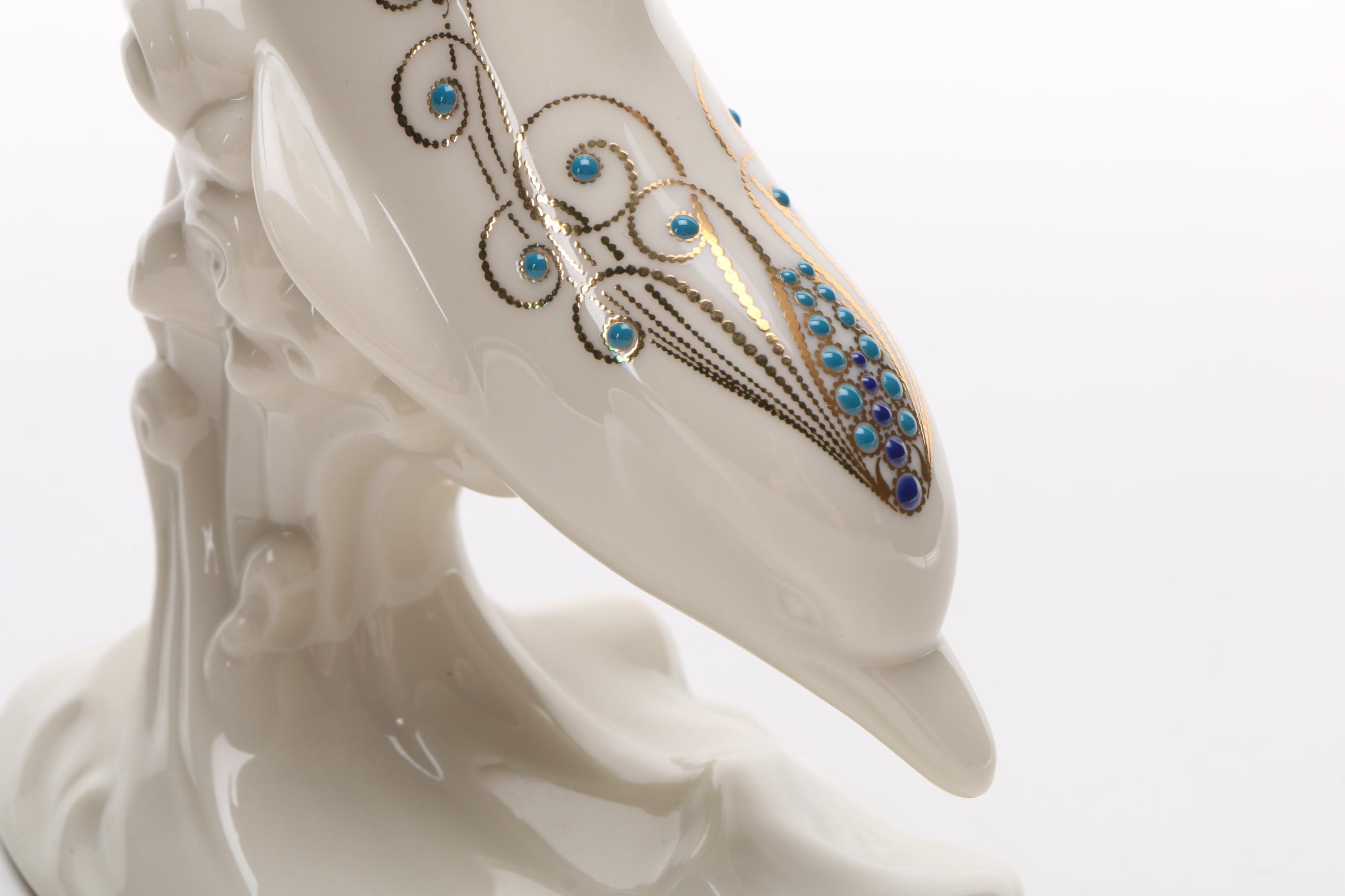 Lenox China Jewels Collection Diving Dolphin