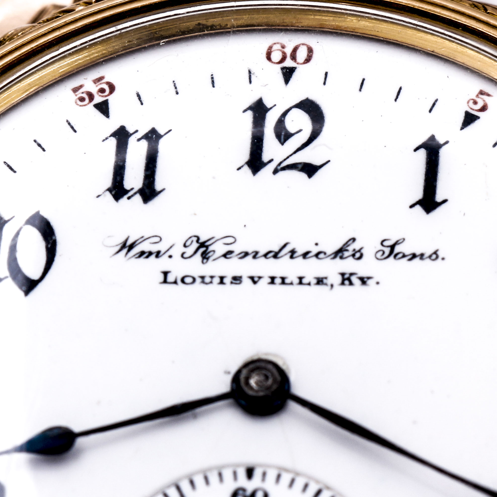 Antique 14K Yellow Gold Wm. Hendricks Sons Pocket Watch