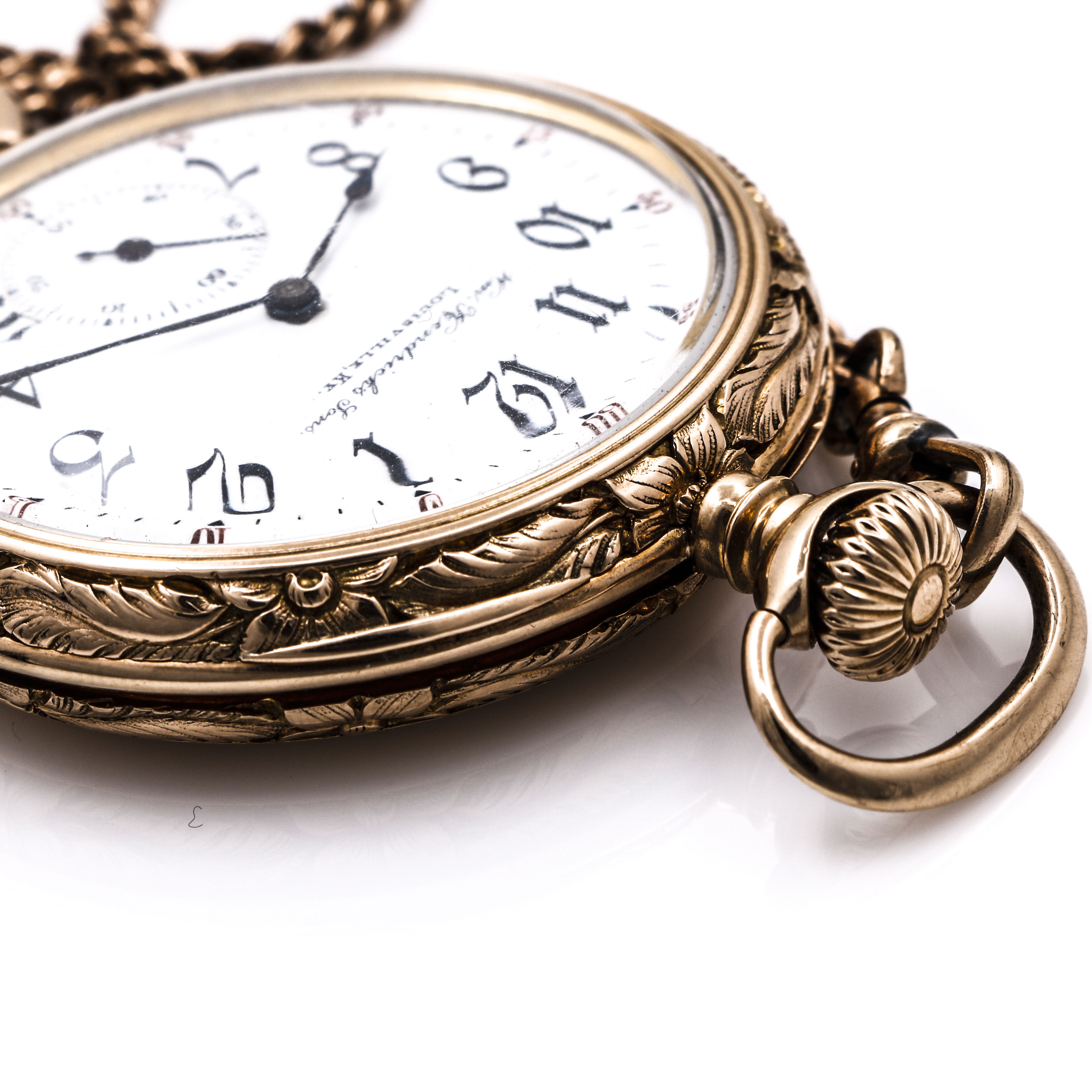 Antique 14K Yellow Gold Wm. Hendricks Sons Pocket Watch
