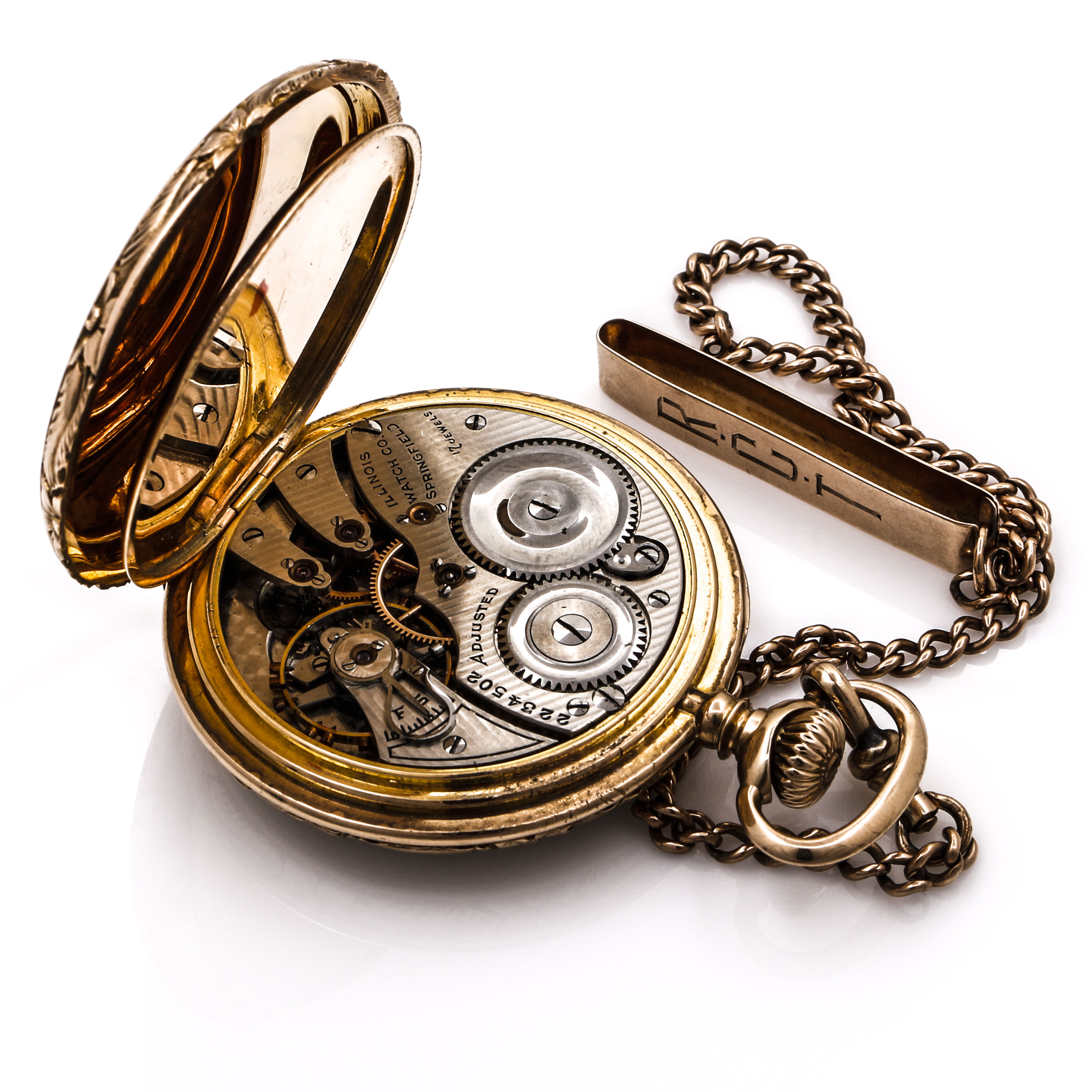 Antique 14K Yellow Gold Wm. Hendricks Sons Pocket Watch