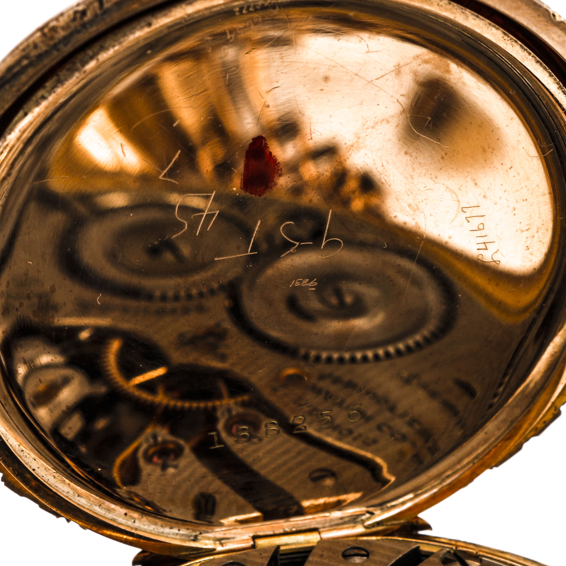 Antique 14K Yellow Gold Wm. Hendricks Sons Pocket Watch