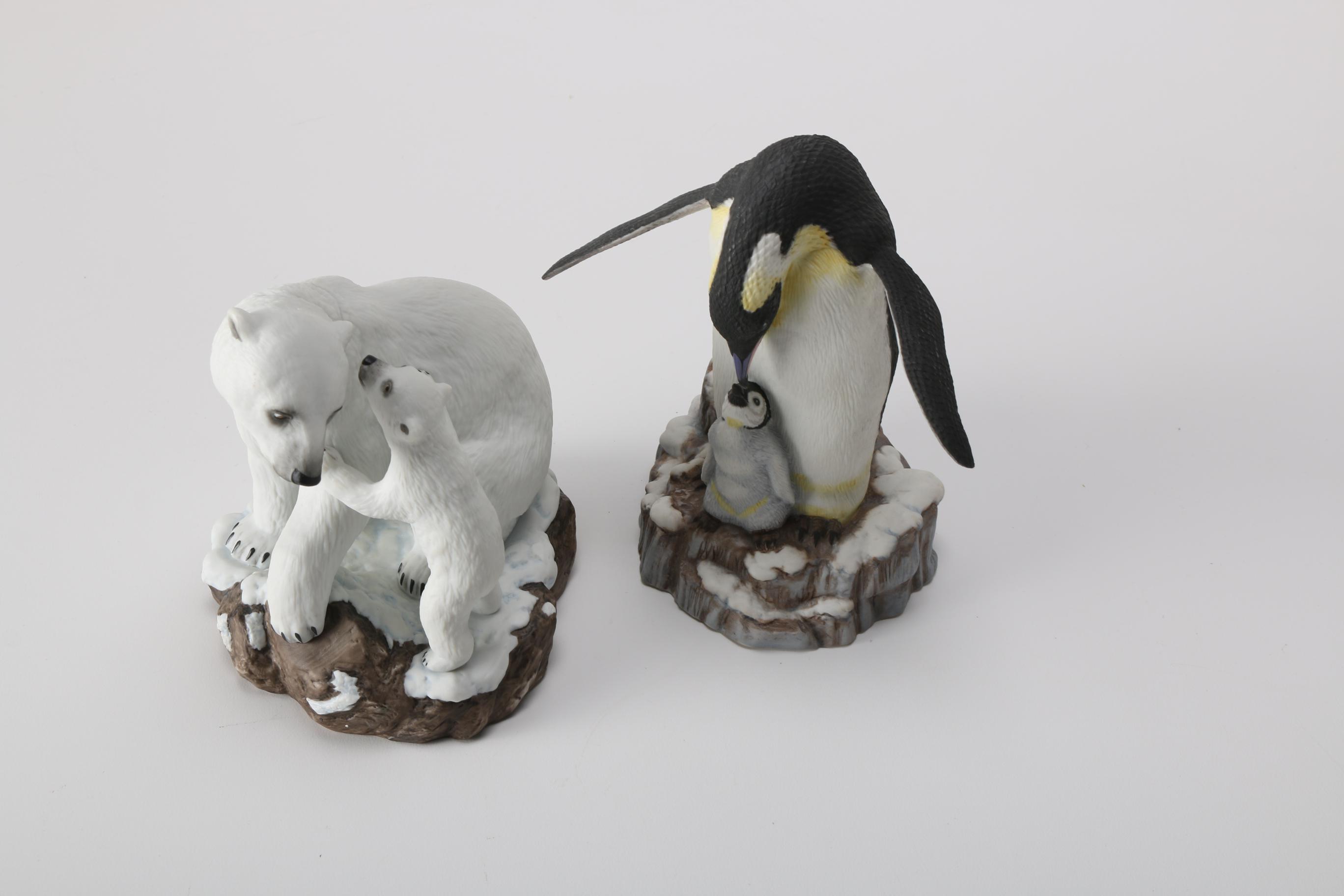 Lenox "Gentle Majesty" and "Cozy Moment" Porcelain Animal Figurines