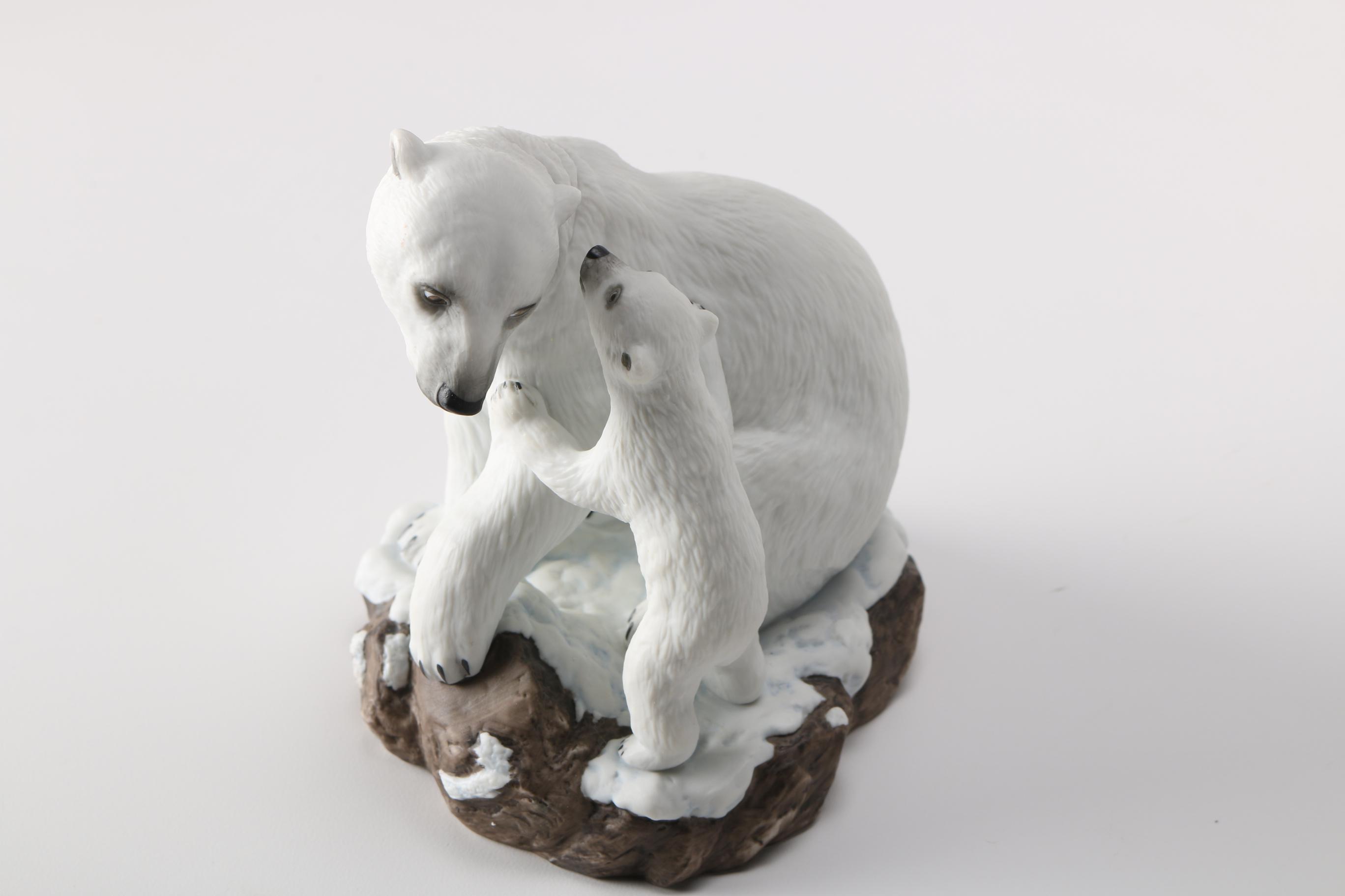Lenox "Gentle Majesty" and "Cozy Moment" Porcelain Animal Figurines