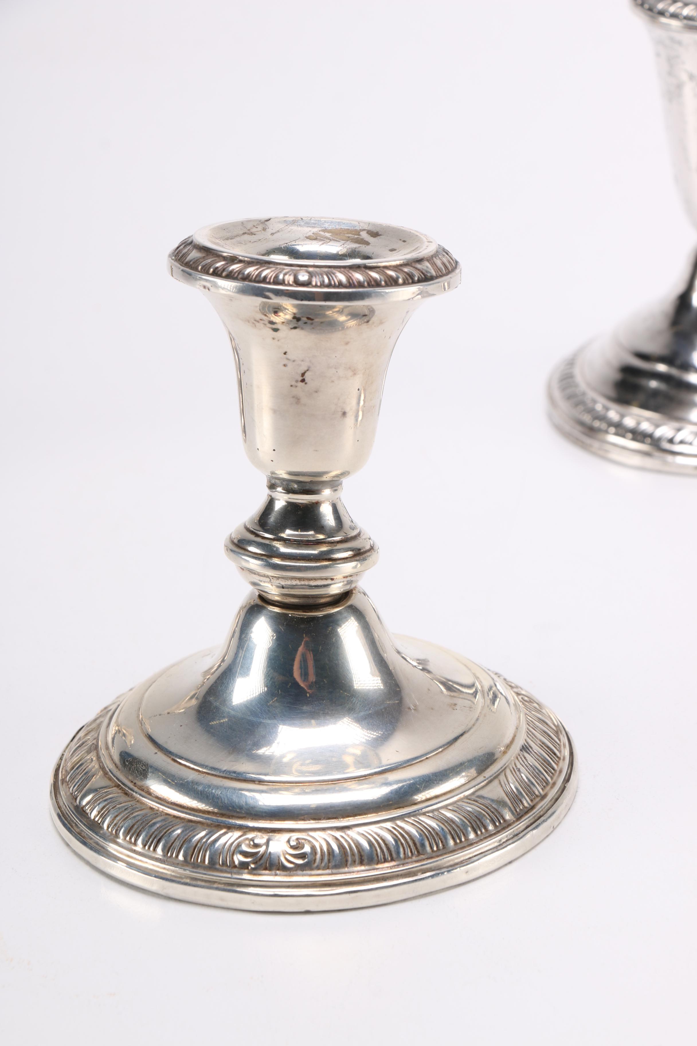 Weighted Sterling Candlesticks Featuring Frank M. Whiting & Company