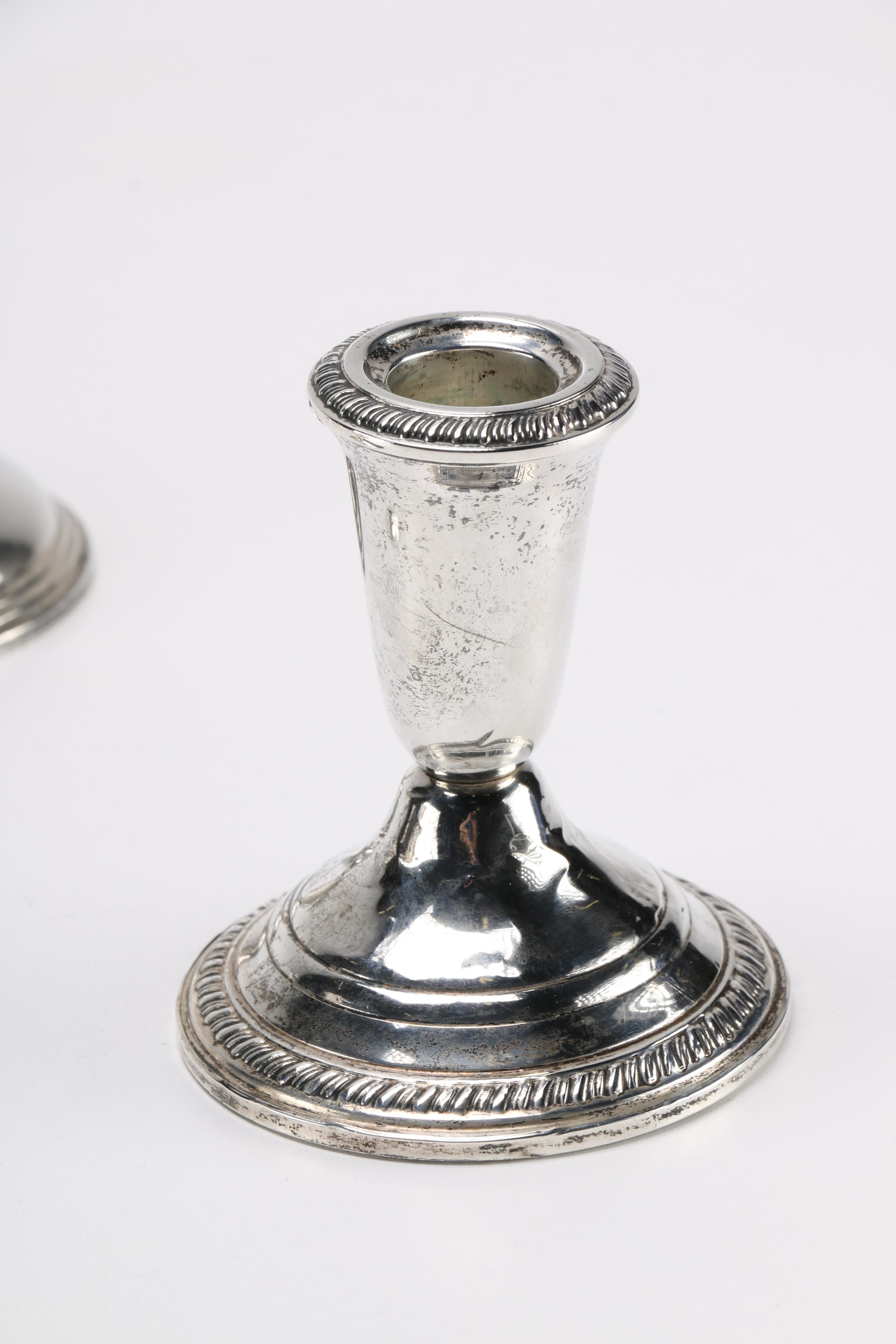 Weighted Sterling Candlesticks Featuring Frank M. Whiting & Company