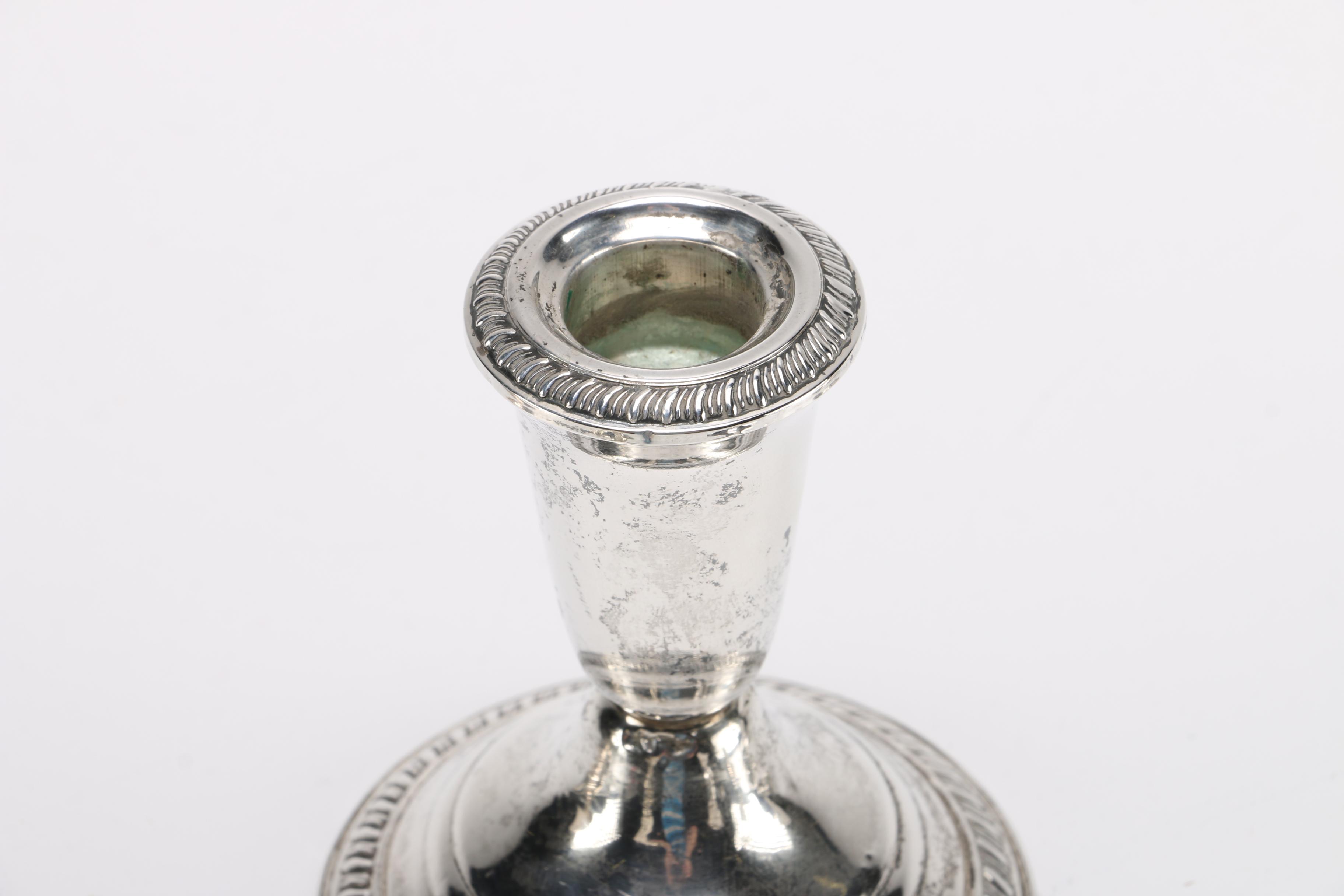 Weighted Sterling Candlesticks Featuring Frank M. Whiting & Company