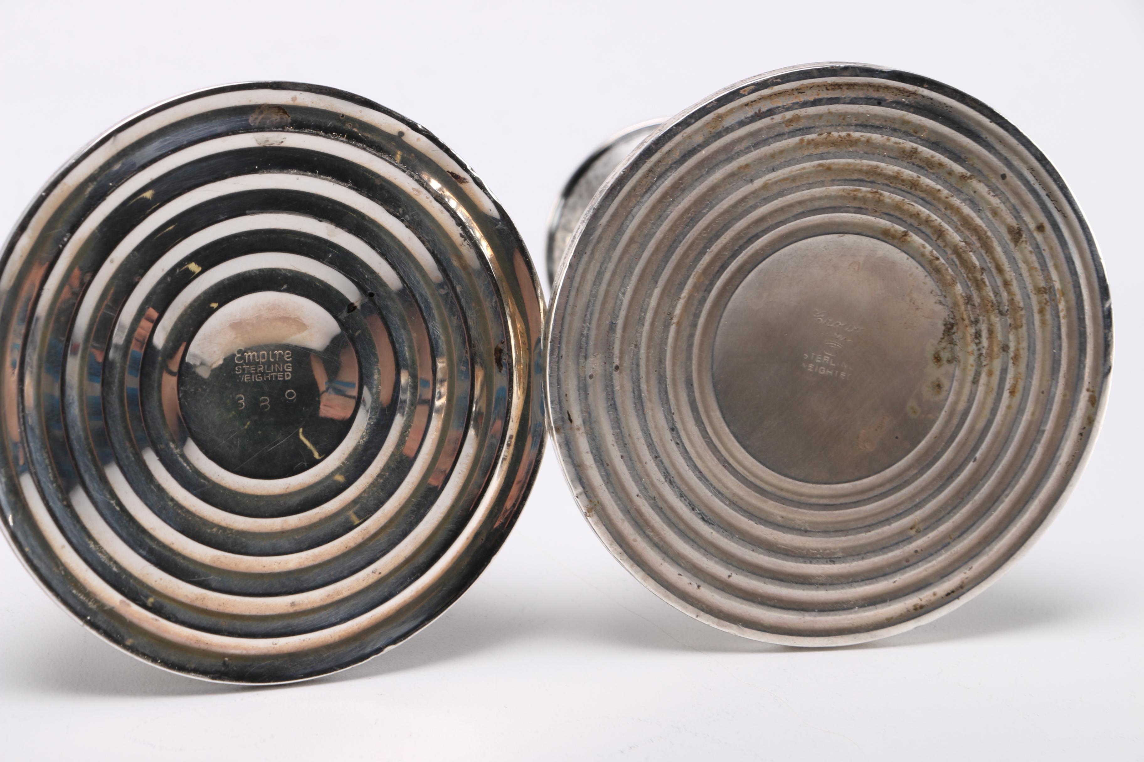 Weighted Sterling Candlesticks Featuring Frank M. Whiting & Company