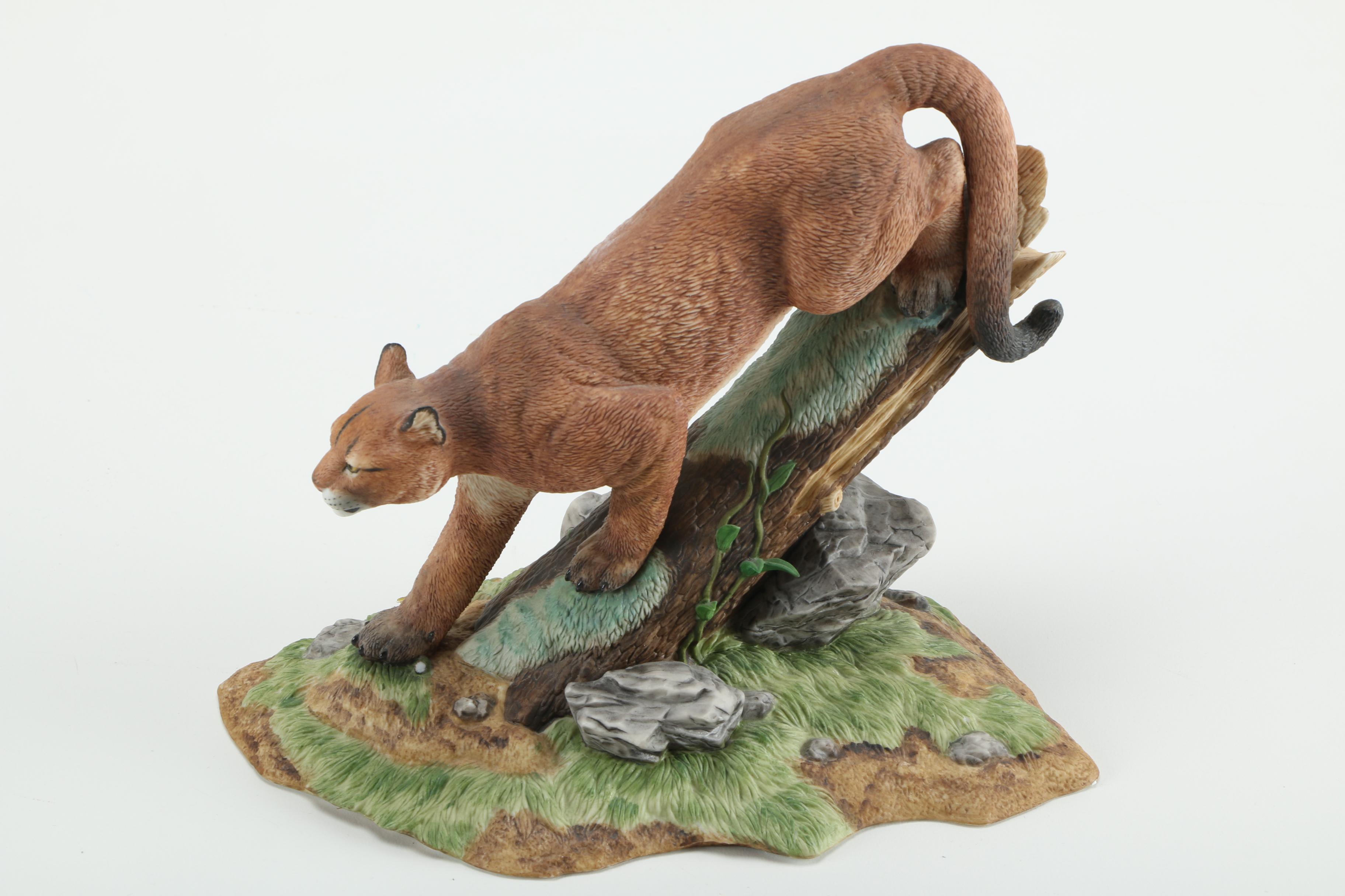 Lenox "Wildlife of the Seven Continents" Big Cat Porcelain Figurines