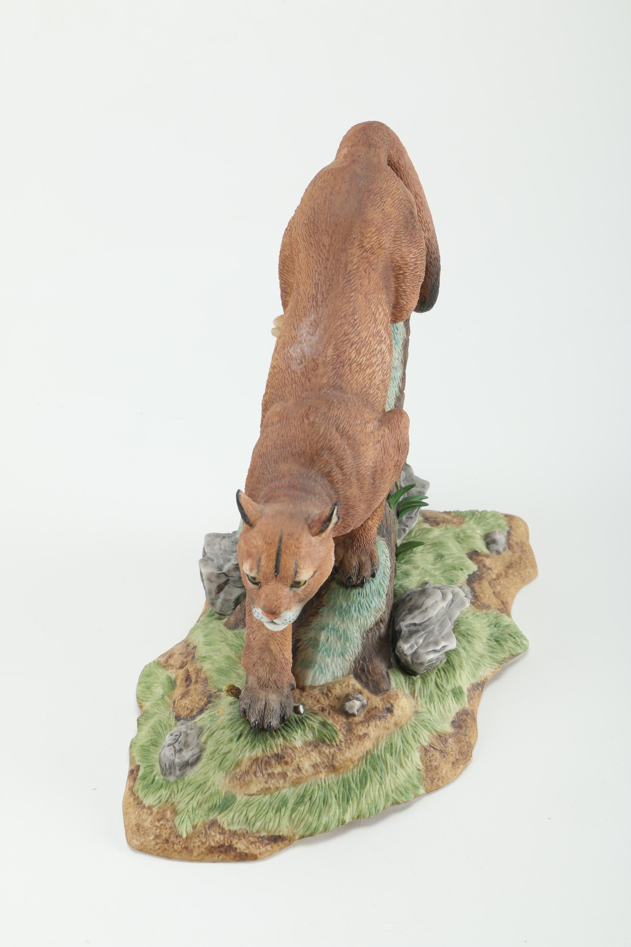 Lenox "Wildlife of the Seven Continents" Big Cat Porcelain Figurines