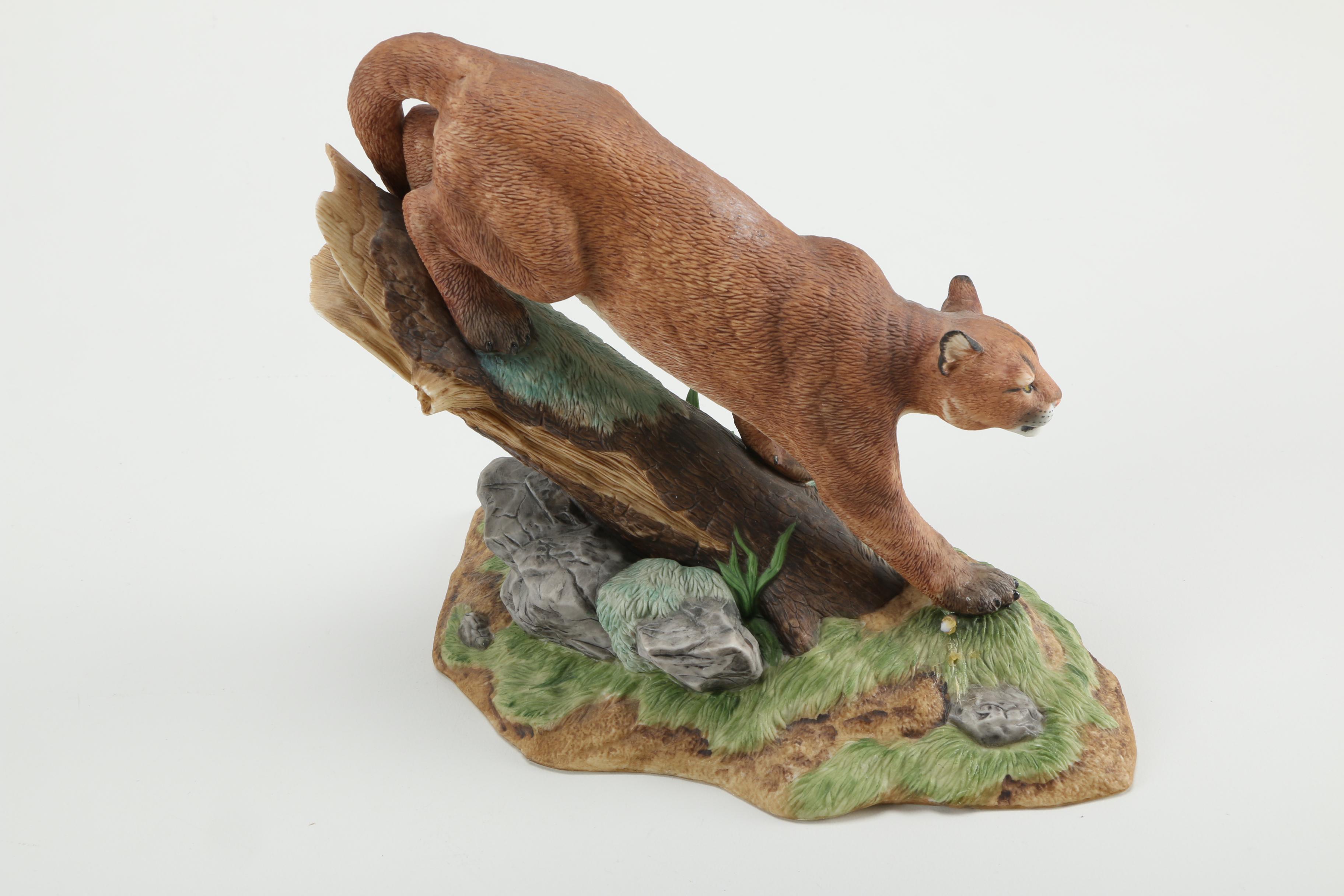 Lenox "Wildlife of the Seven Continents" Big Cat Porcelain Figurines