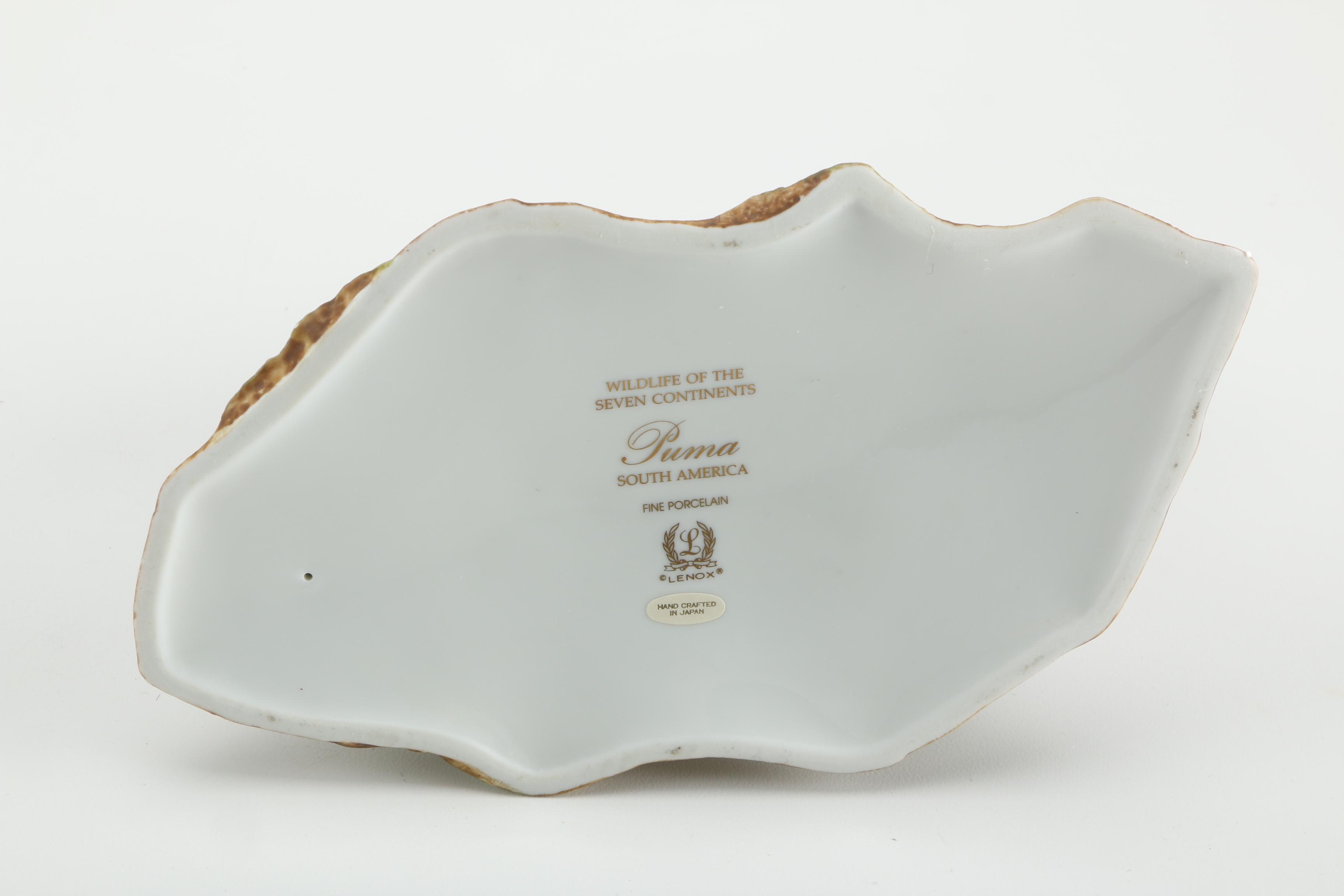 Lenox "Wildlife of the Seven Continents" Big Cat Porcelain Figurines