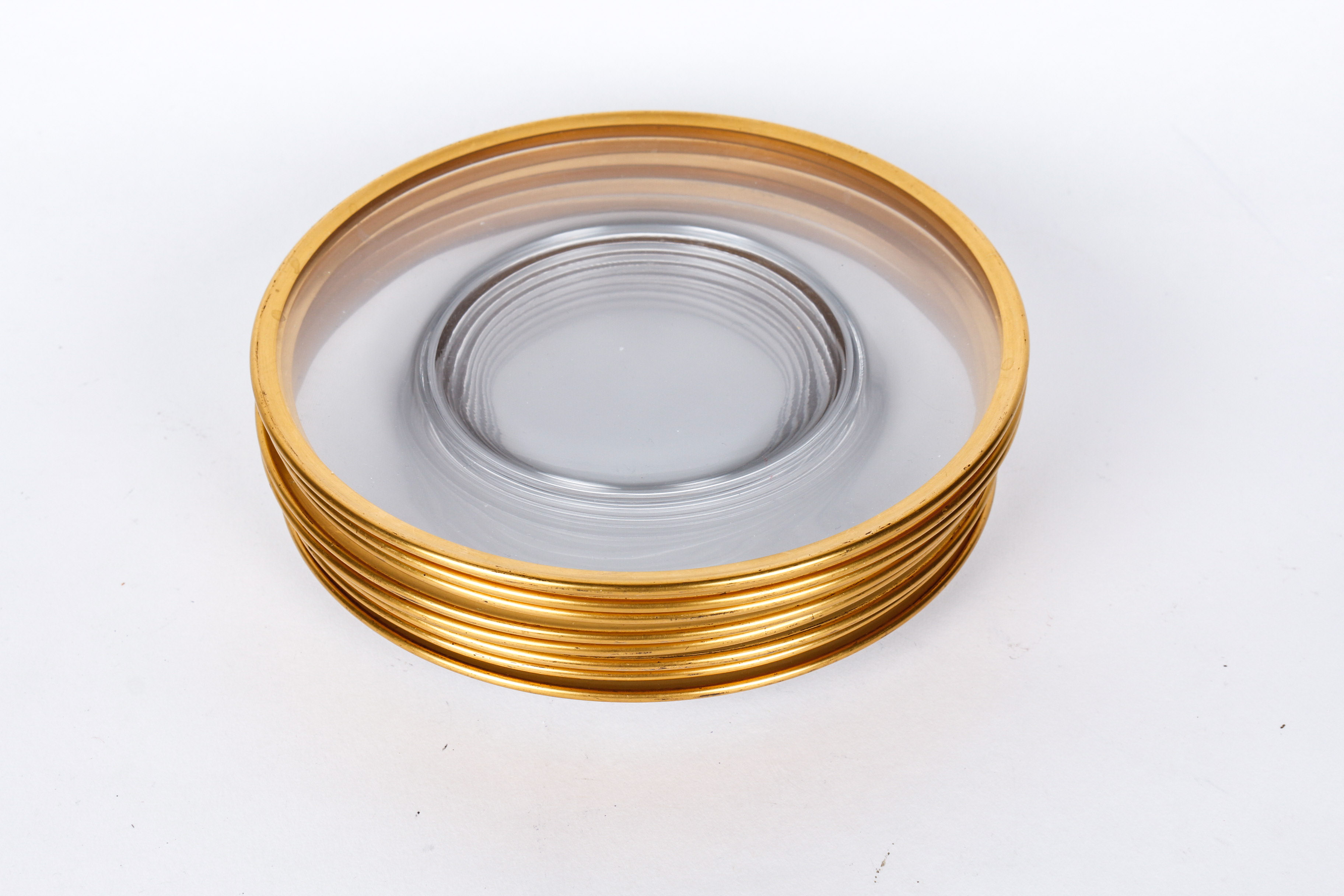 Set of Vintage Gold Rimmed Plates and China Tea Cups