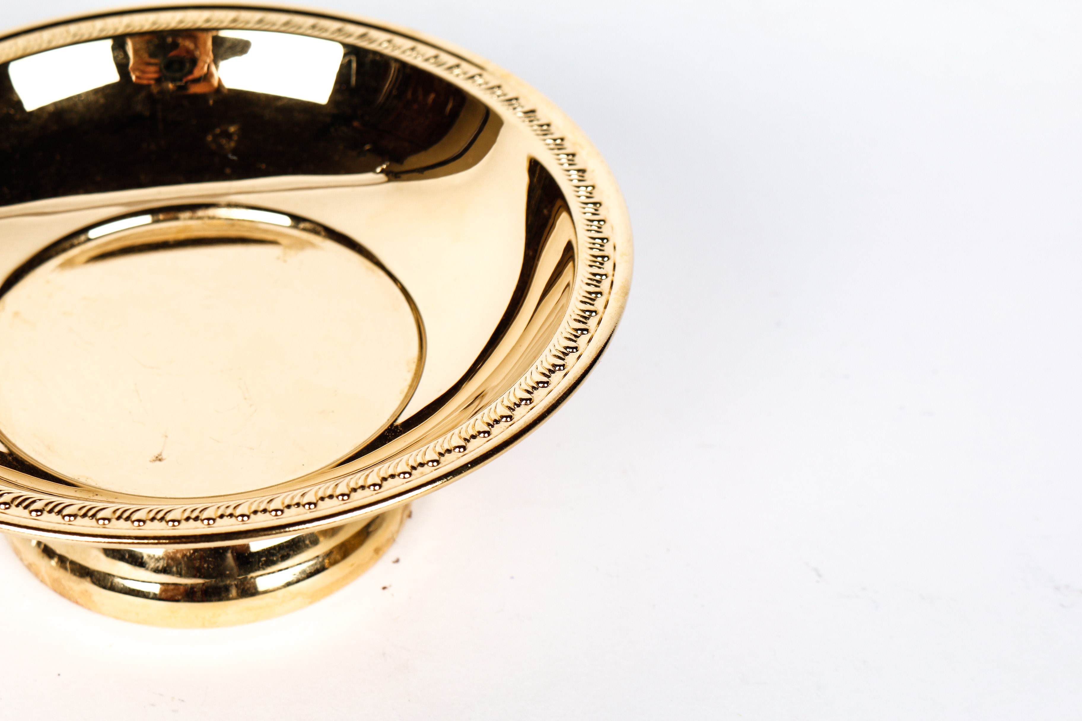 Set of Vintage Gold Rimmed Plates and China Tea Cups