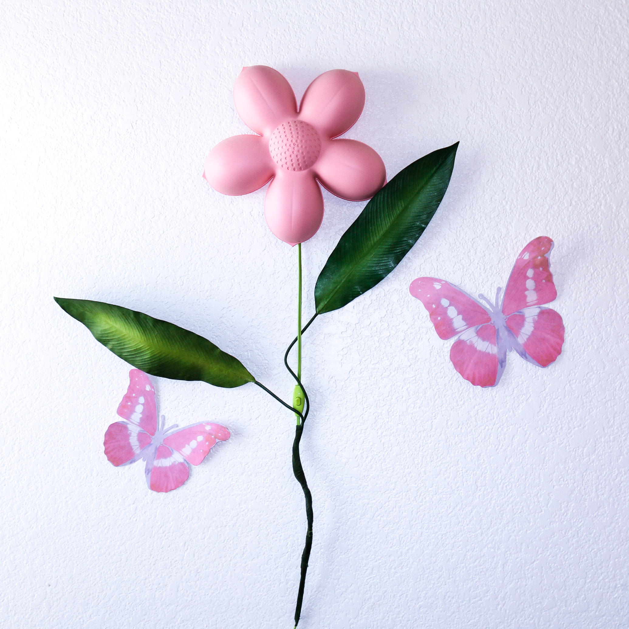 IKEA Pink Flower Wall Light