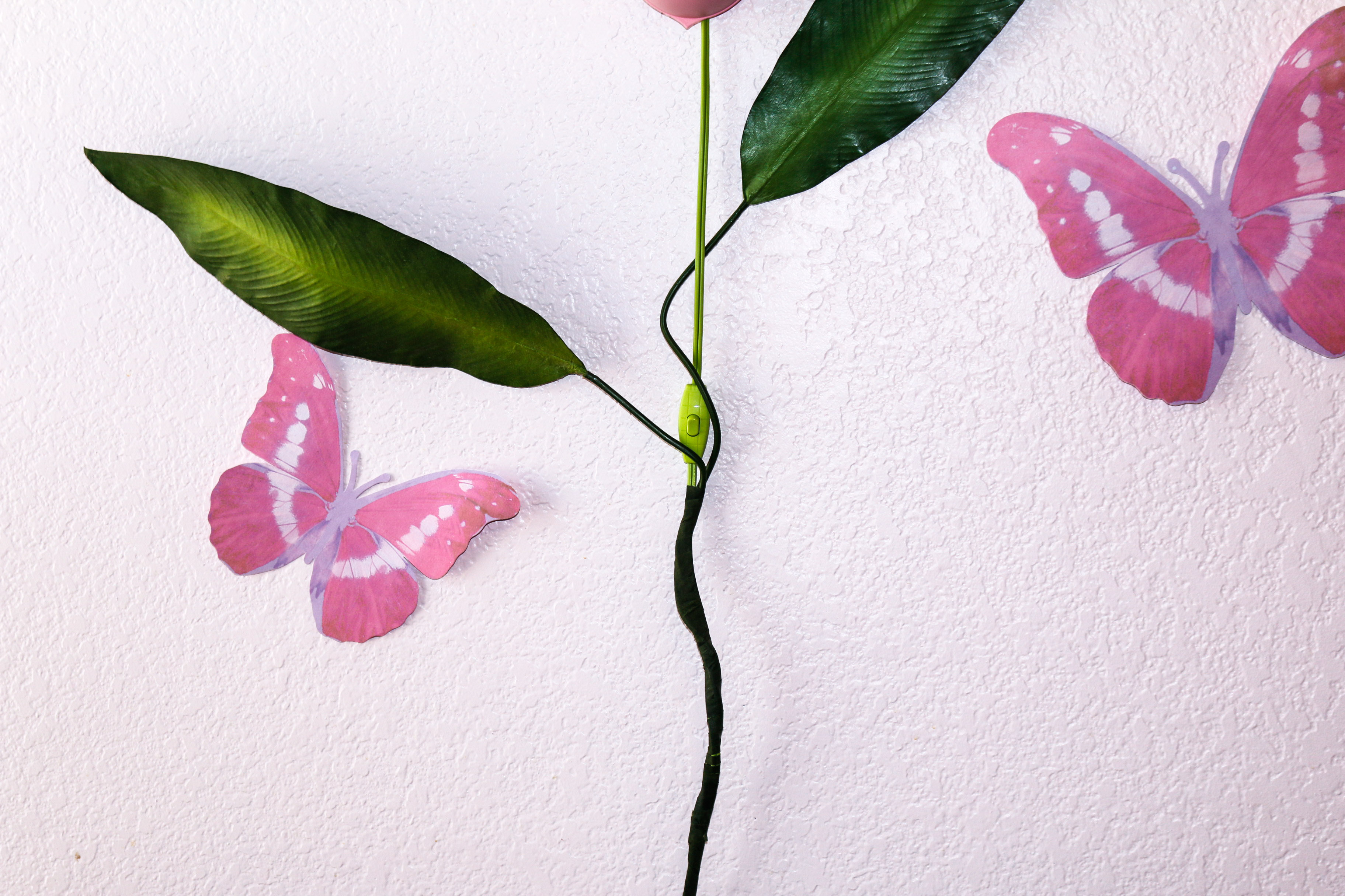 IKEA Pink Flower Wall Light