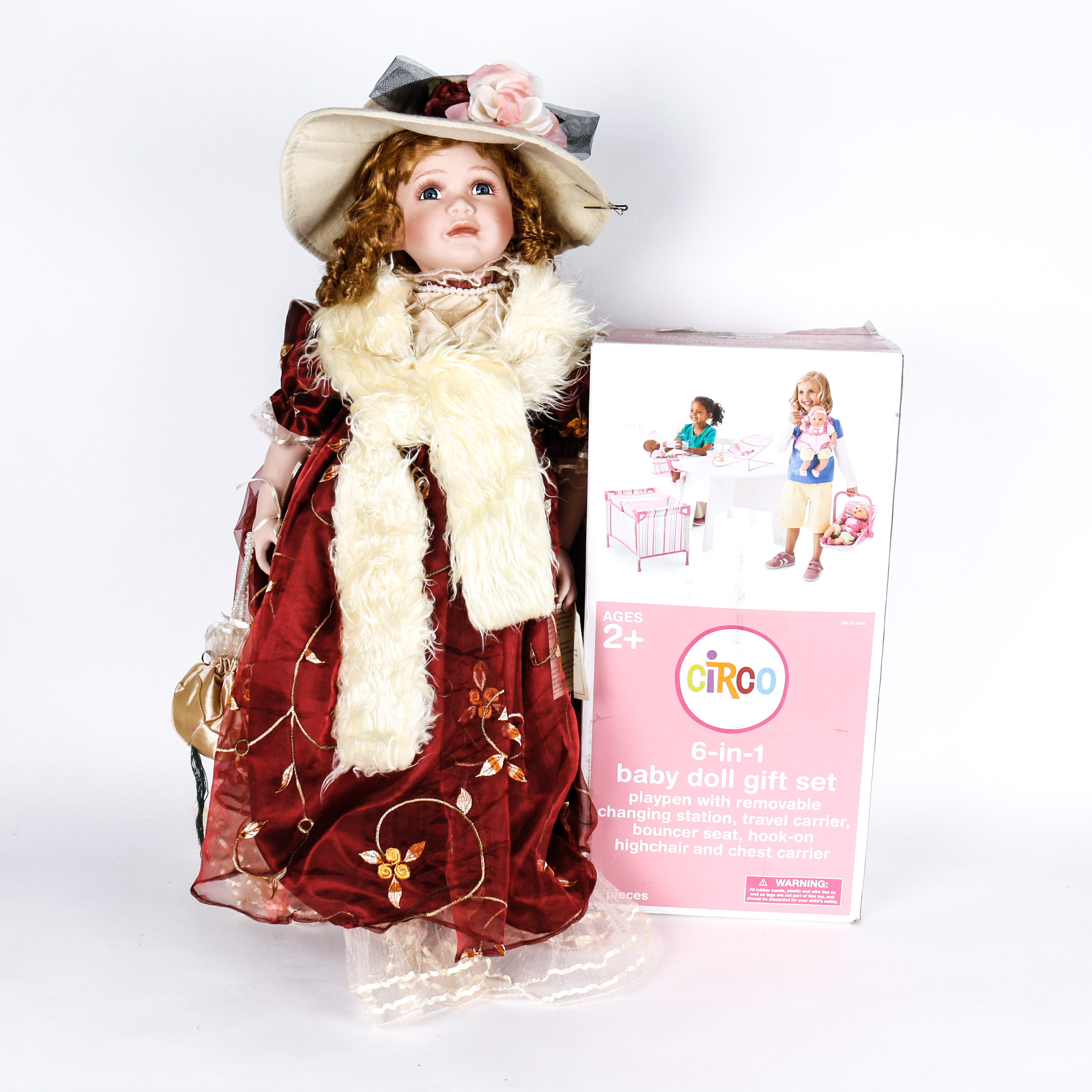 Golden Heirloom Keepsake Doll and Circo Baby Doll Gift Set