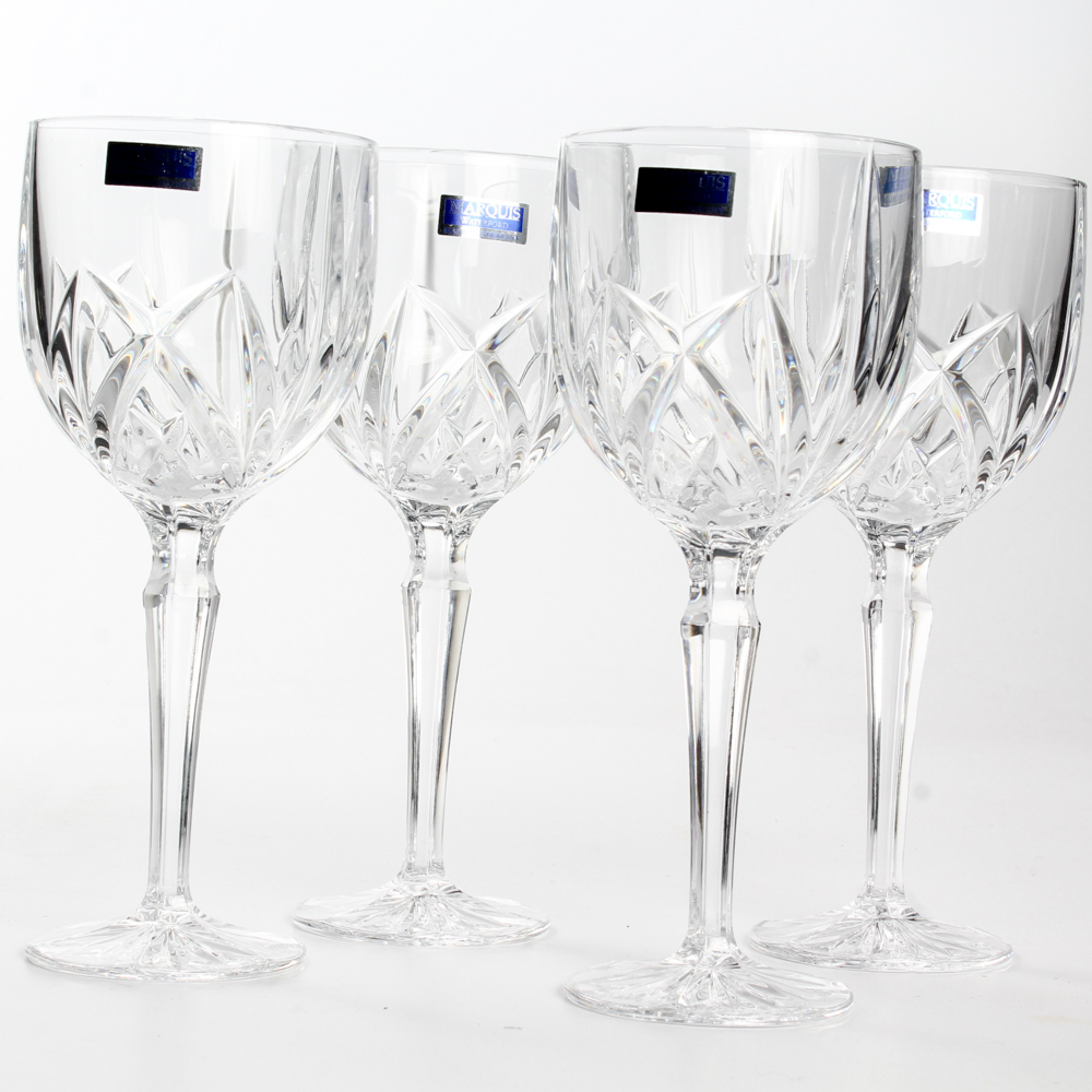 Marquis by Waterford Crystal "Brookside" Goblet Glass Set
