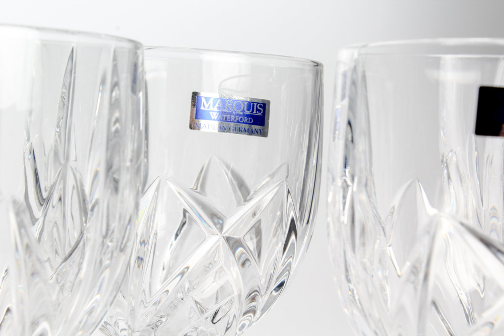 Marquis by Waterford Crystal "Brookside" Goblet Glass Set
