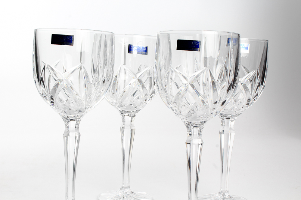Marquis by Waterford Crystal "Brookside" Goblet Glass Set